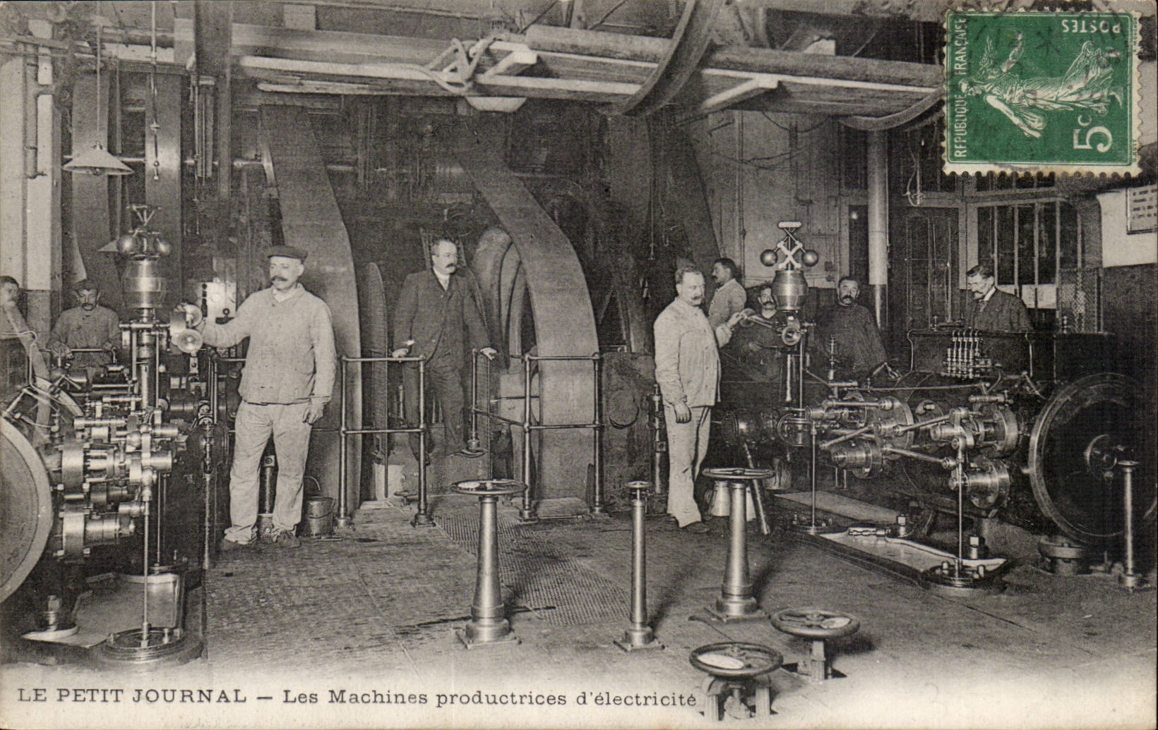 Paris CPA the Small Newspaper producing machines of electricity TOP (newspaper presses media)