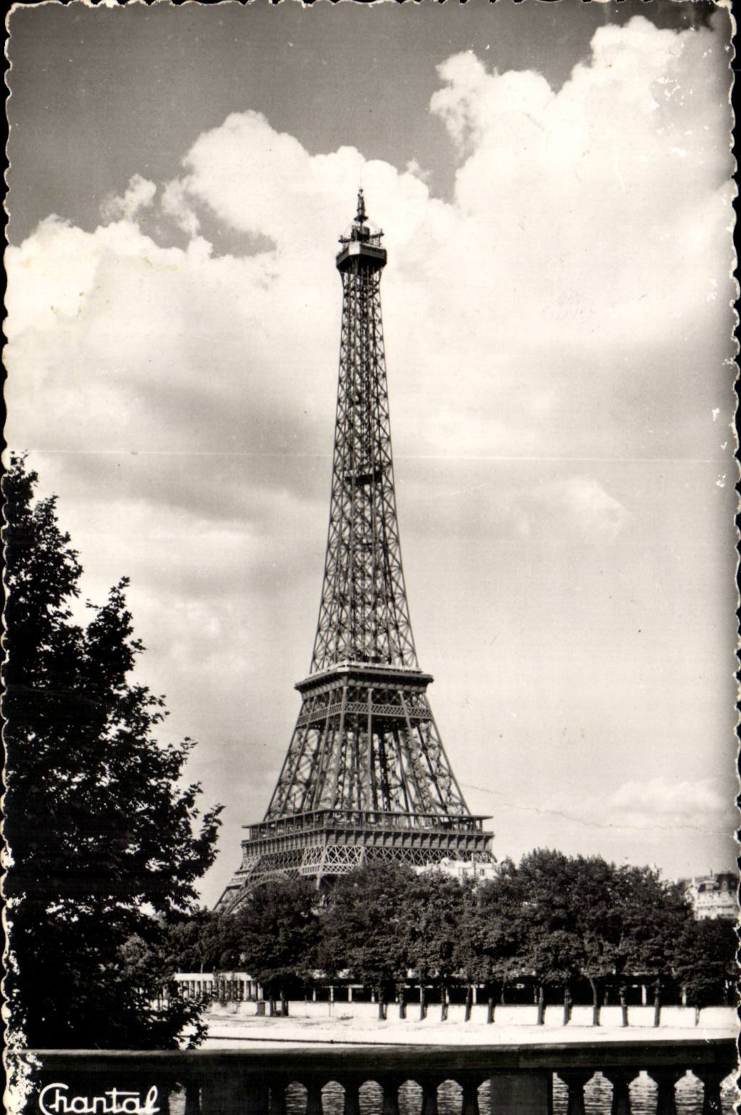 Paris CPA Eiffel Tower