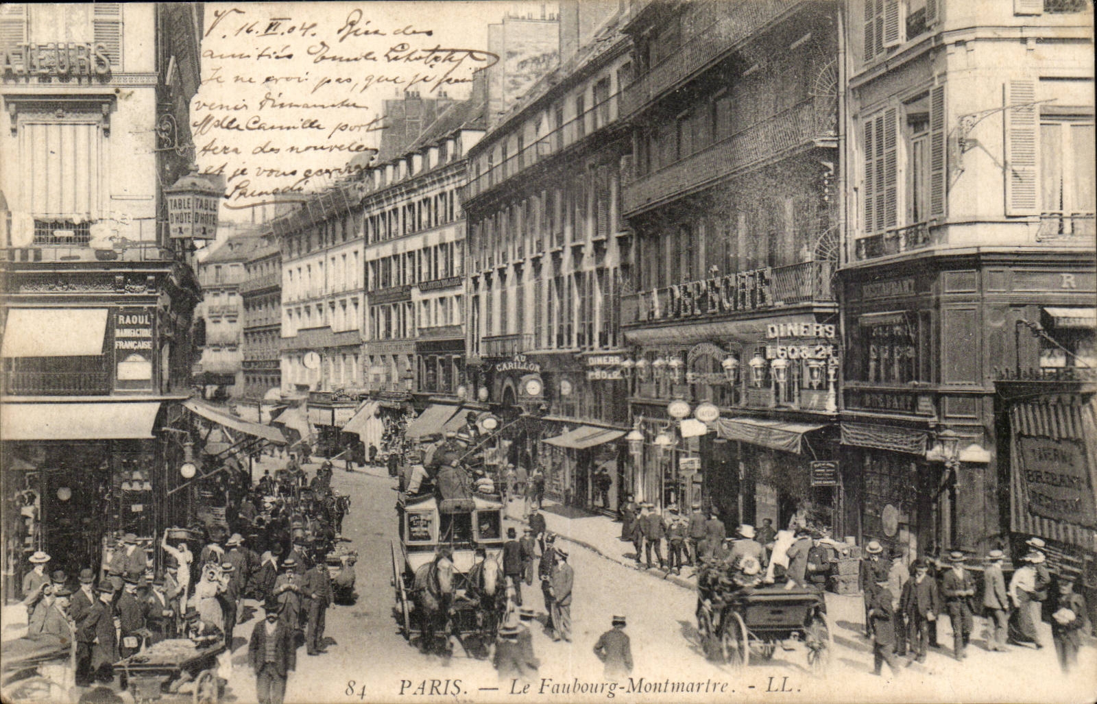Paris CPA Faubourg Montmartre