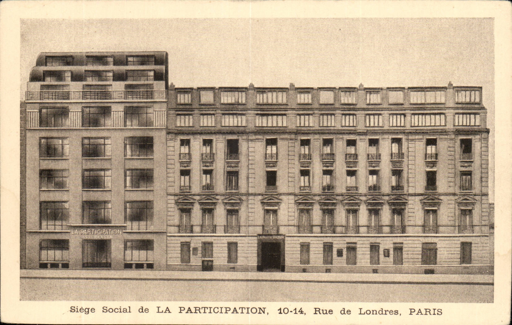 Paris CPA Head office of the Participation 10 14 rue de Londres