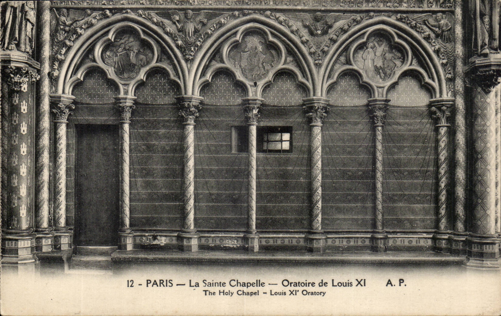 Paris CPA Sainte Chapelle Oratoire de Louis XI 