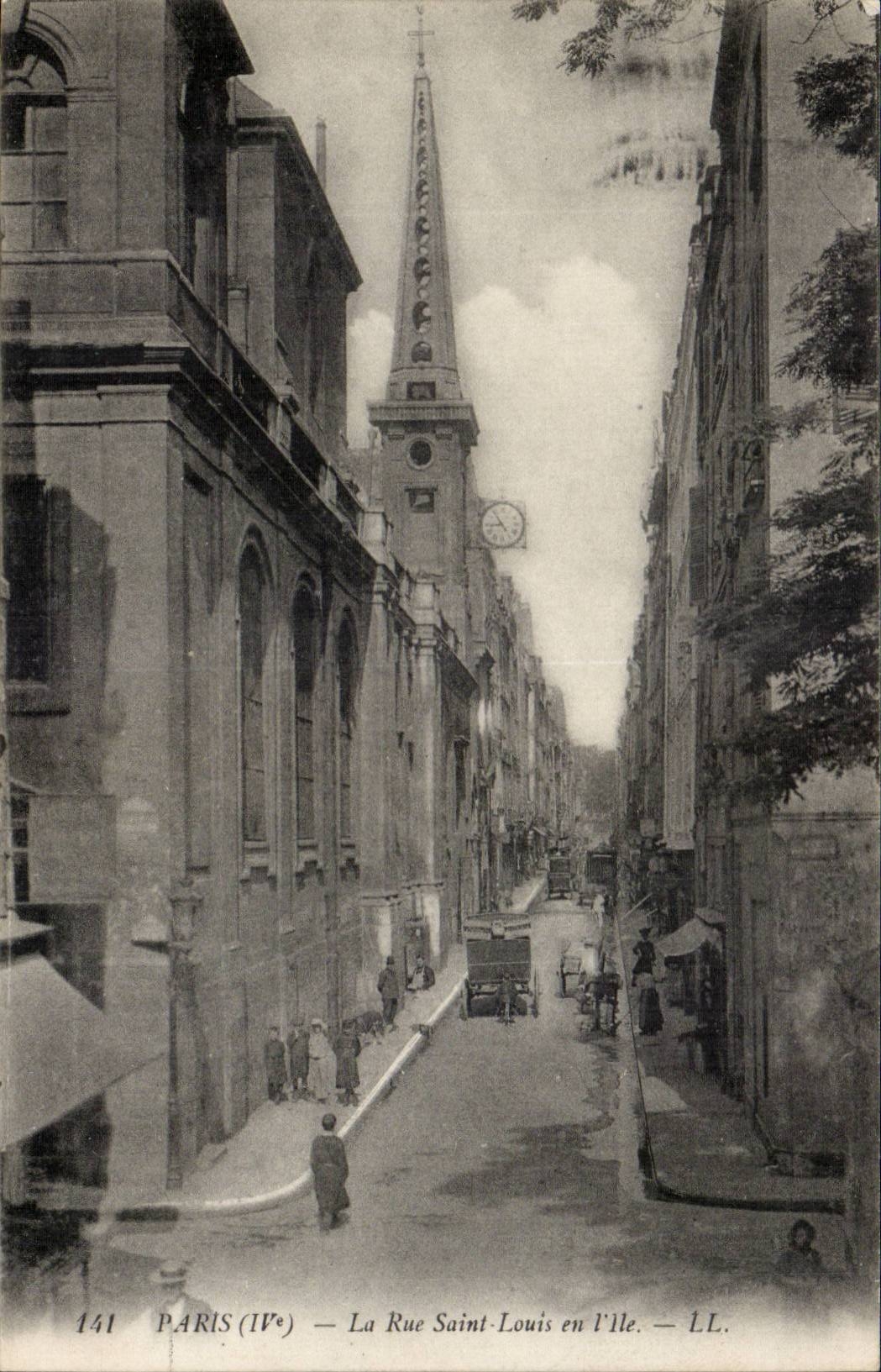 Paris CPA La rue Saint Louis en l'ile