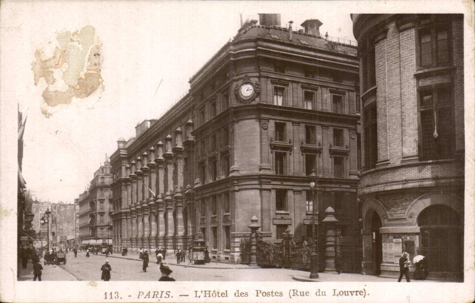 Paris CPA Hotel des Postes (rue du Louvre)
