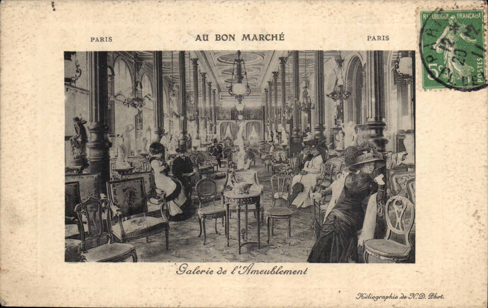 Paris CPA With the Good market Gallery of furnishing