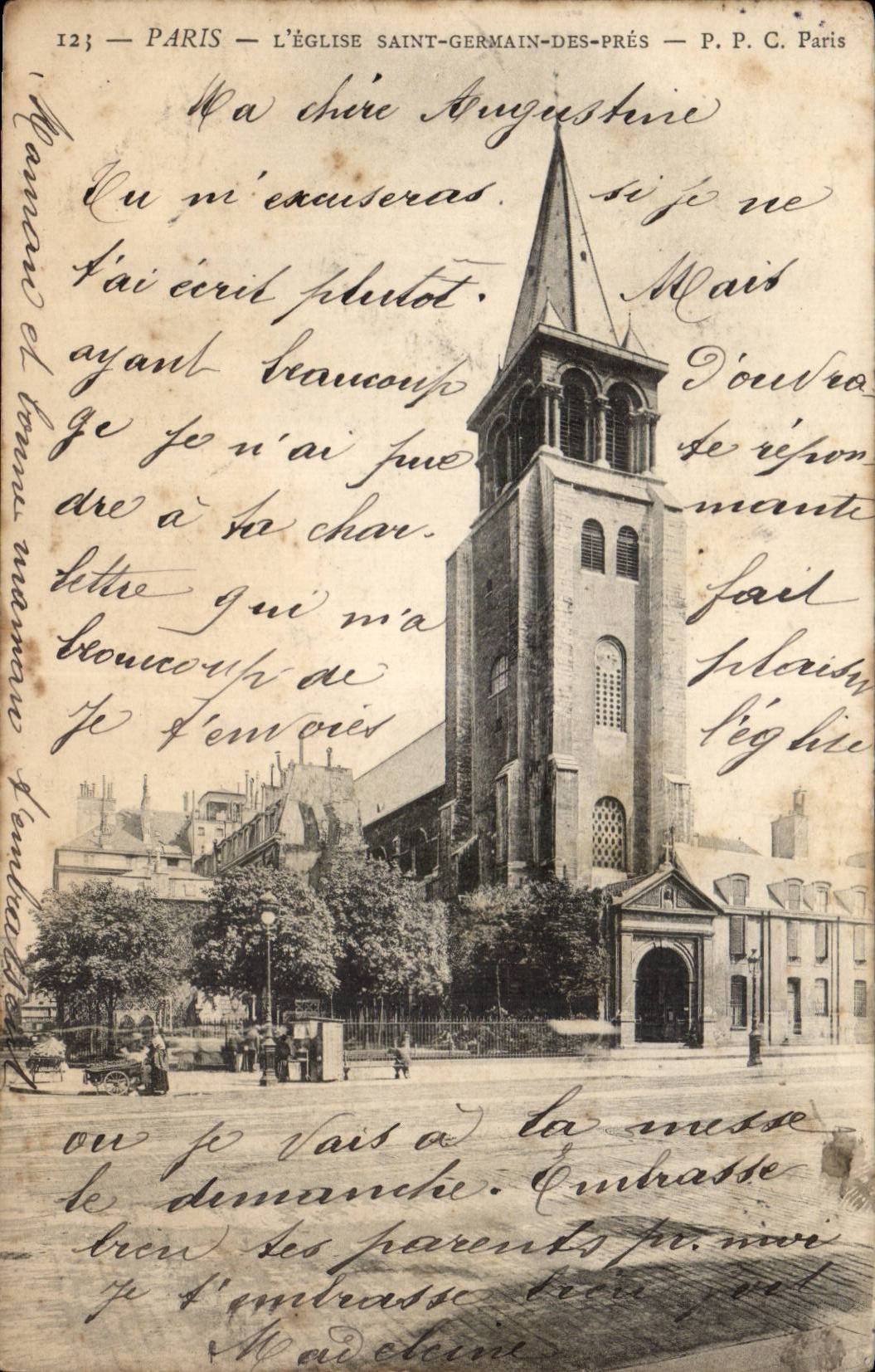 Paris CPA Church Saint Germain of Near