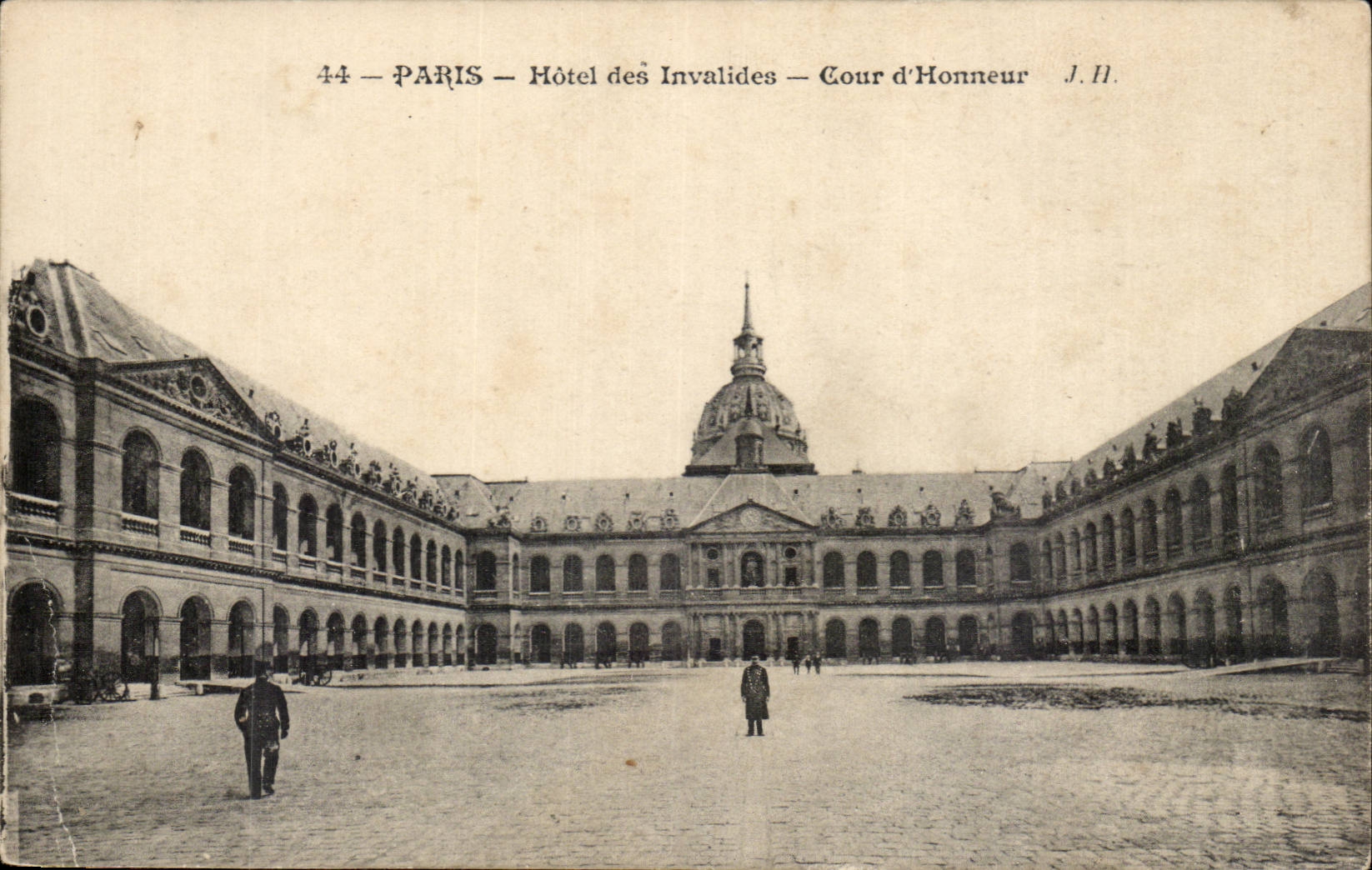 Paris CPA Hotel of Invalides the Main courtyard