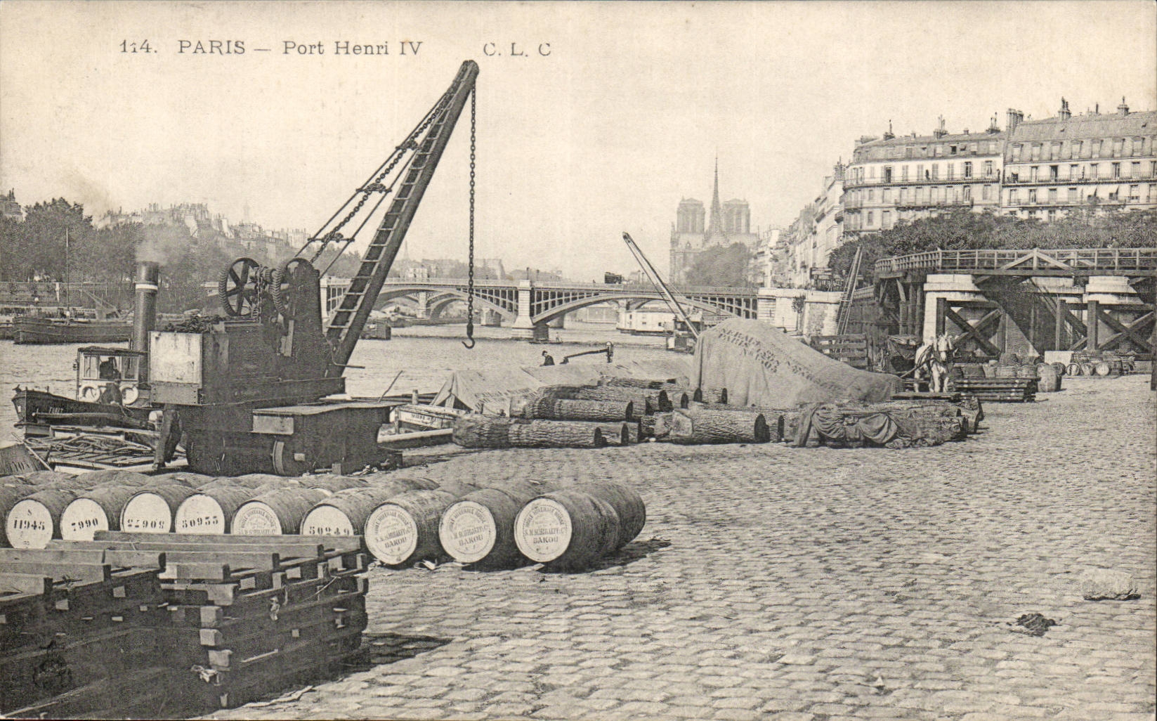 Paris CPA Port Henri IV