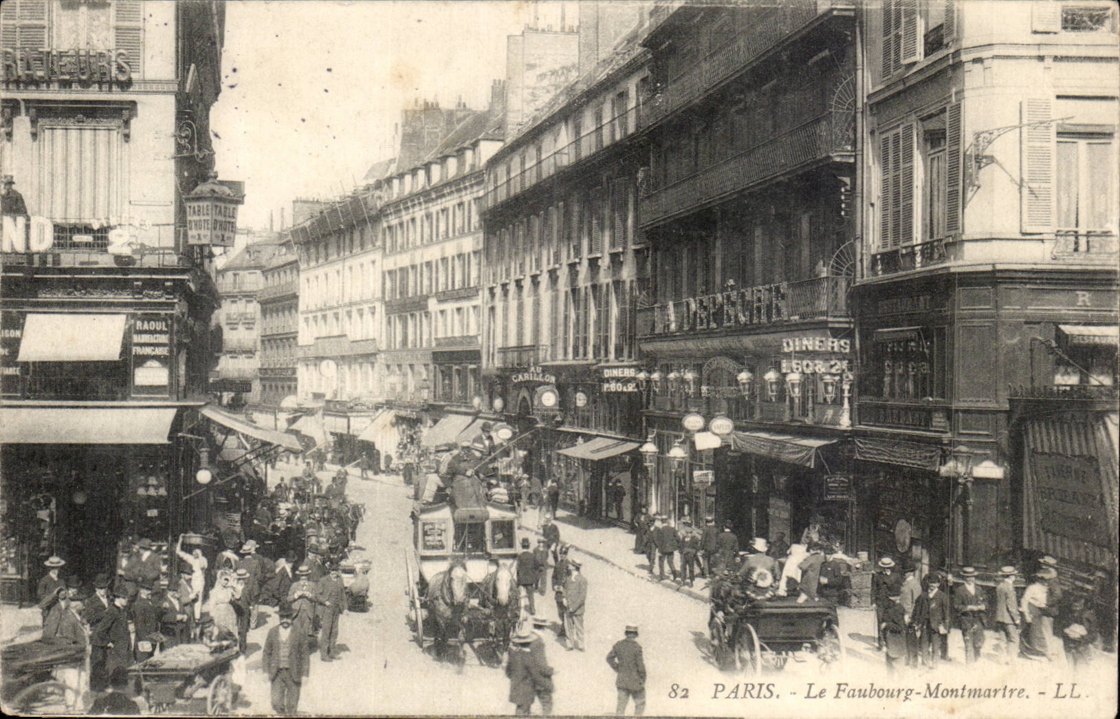 Paris CPA Faubourg Montmartre