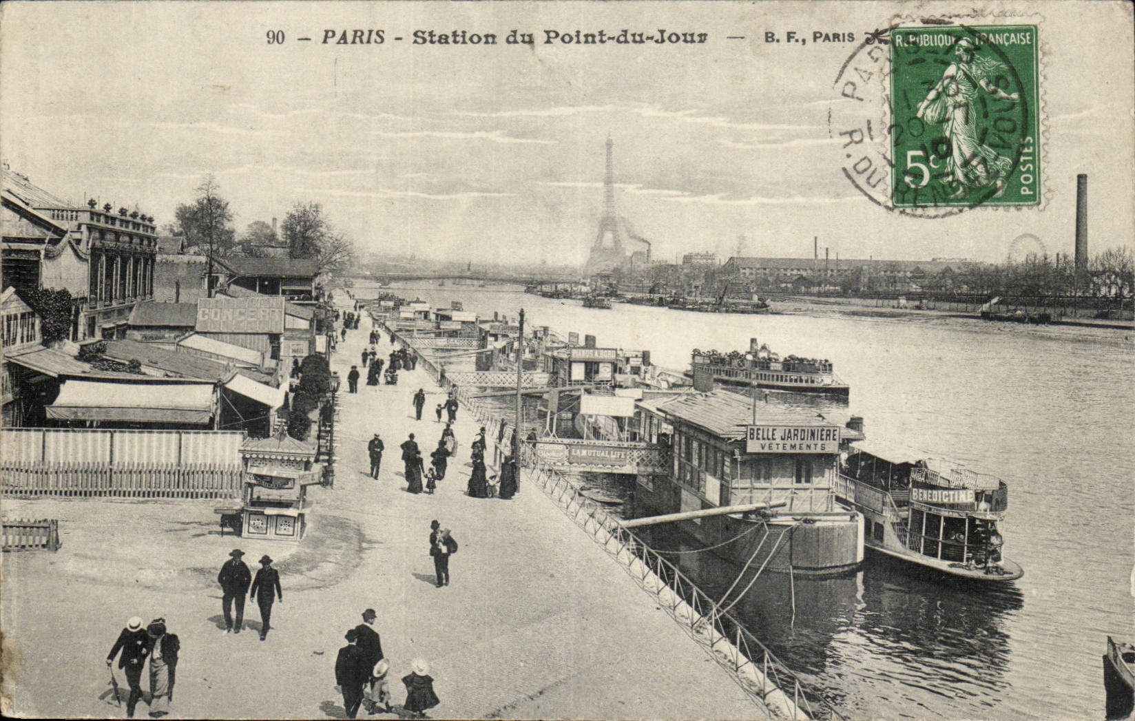 Paris CPA Stattion du Point du jour 