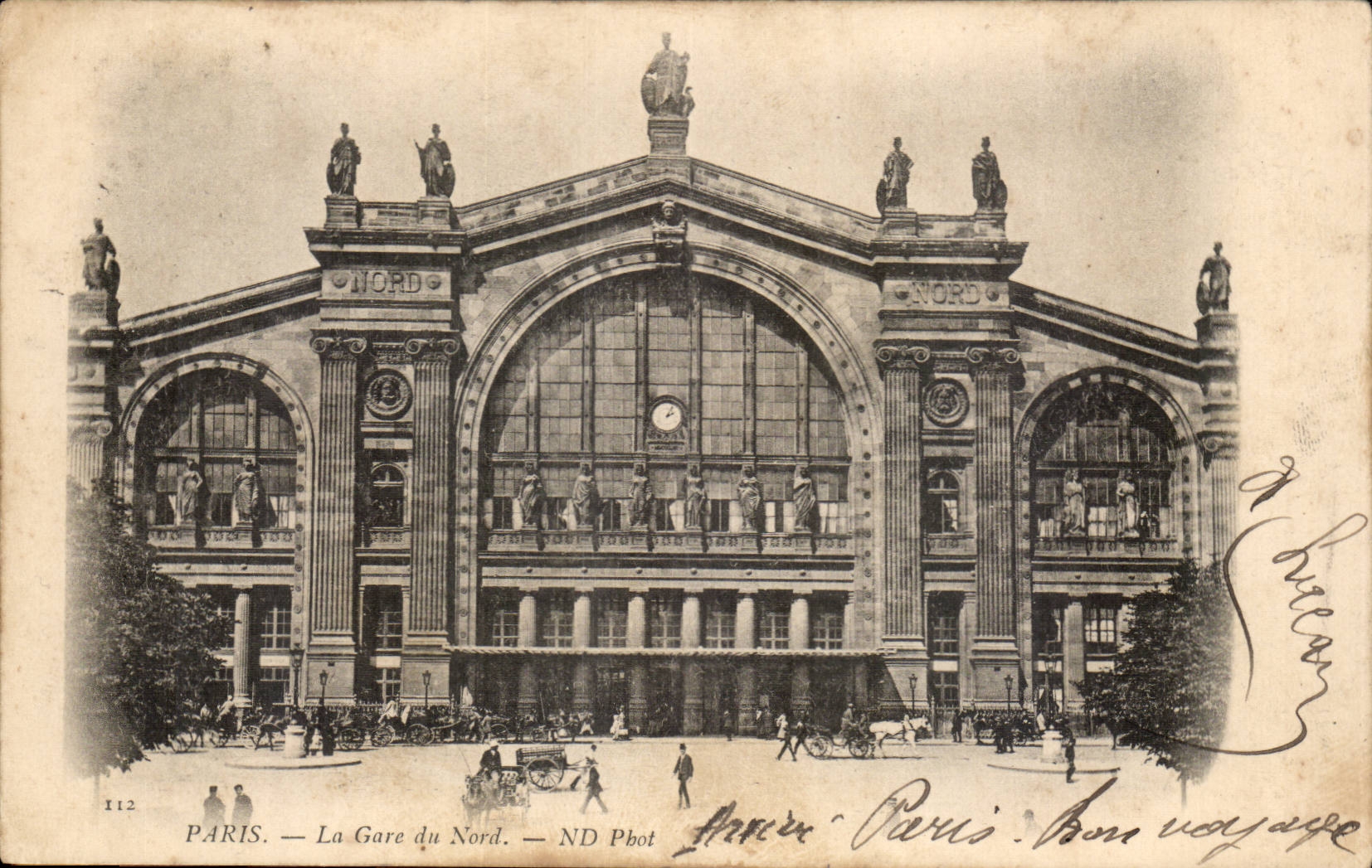 Paris CPA Train station of North