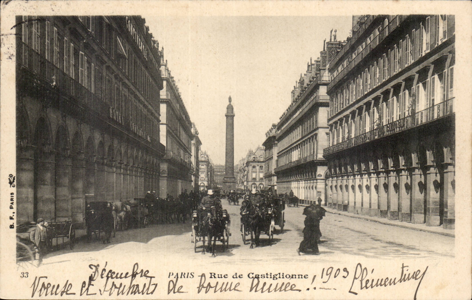 Paris CPA Rue de Castiglione