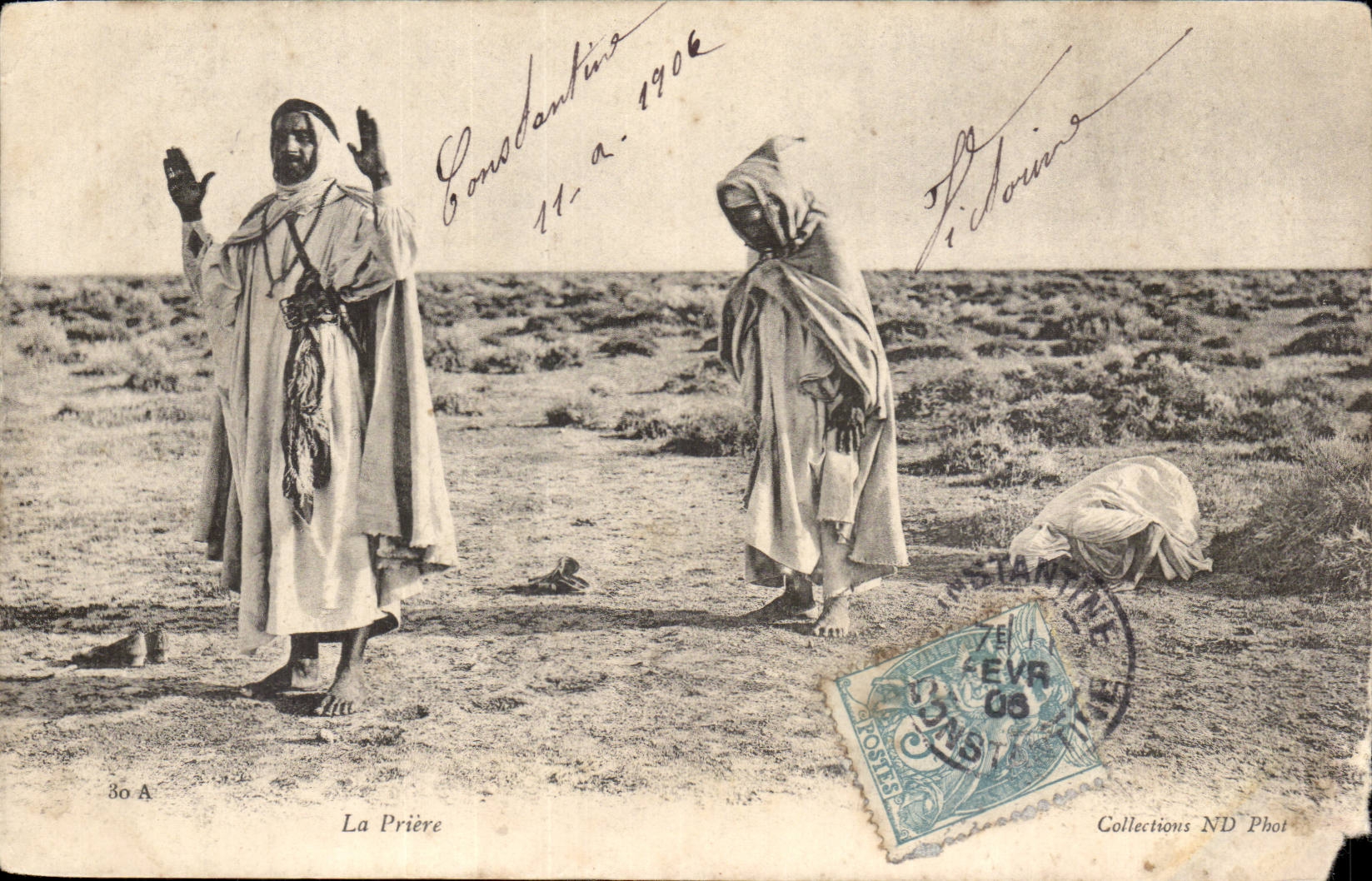 Algerien CPA das Gebet