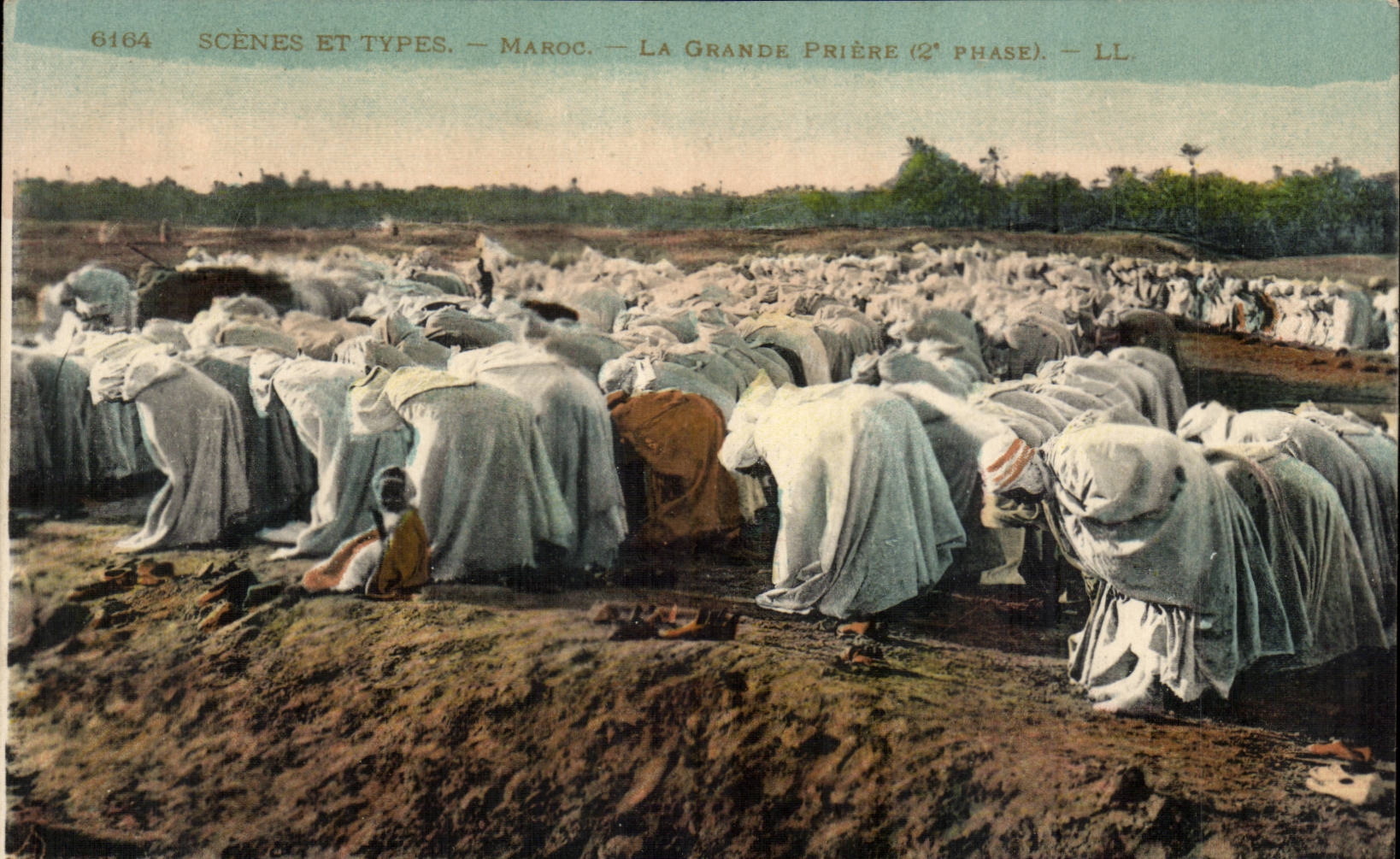 Morocco CPA Scenes and standards the great prayer (2nd phase)