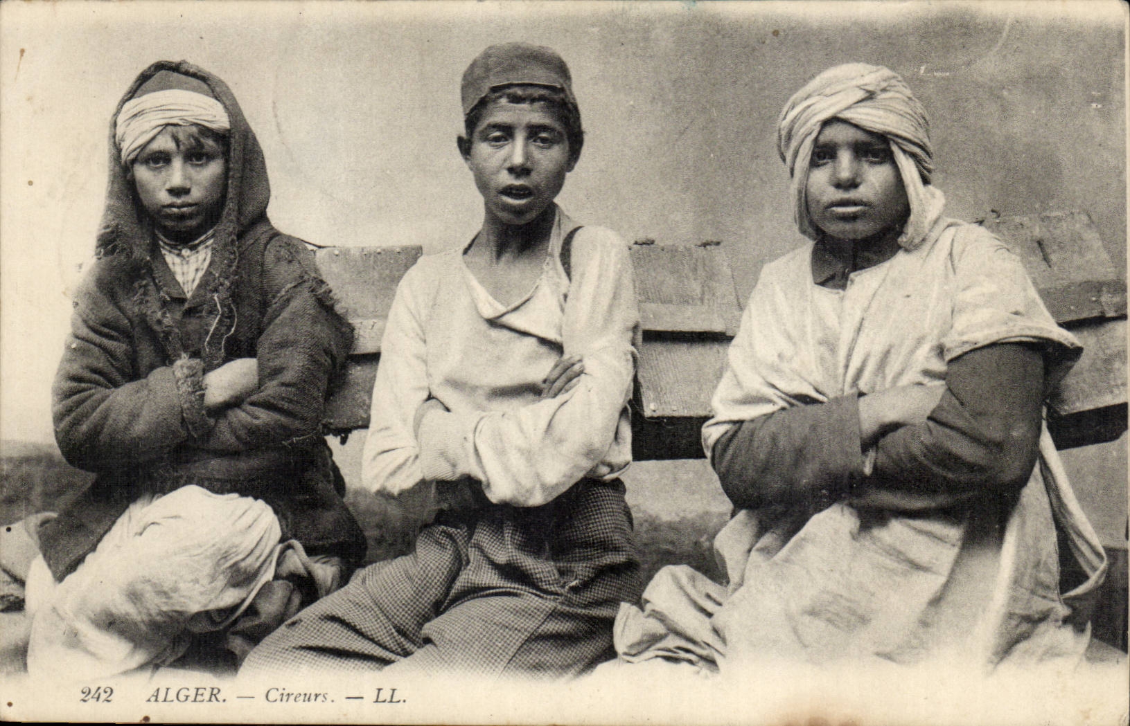 Algerien Algiers CPA Shoeshiners