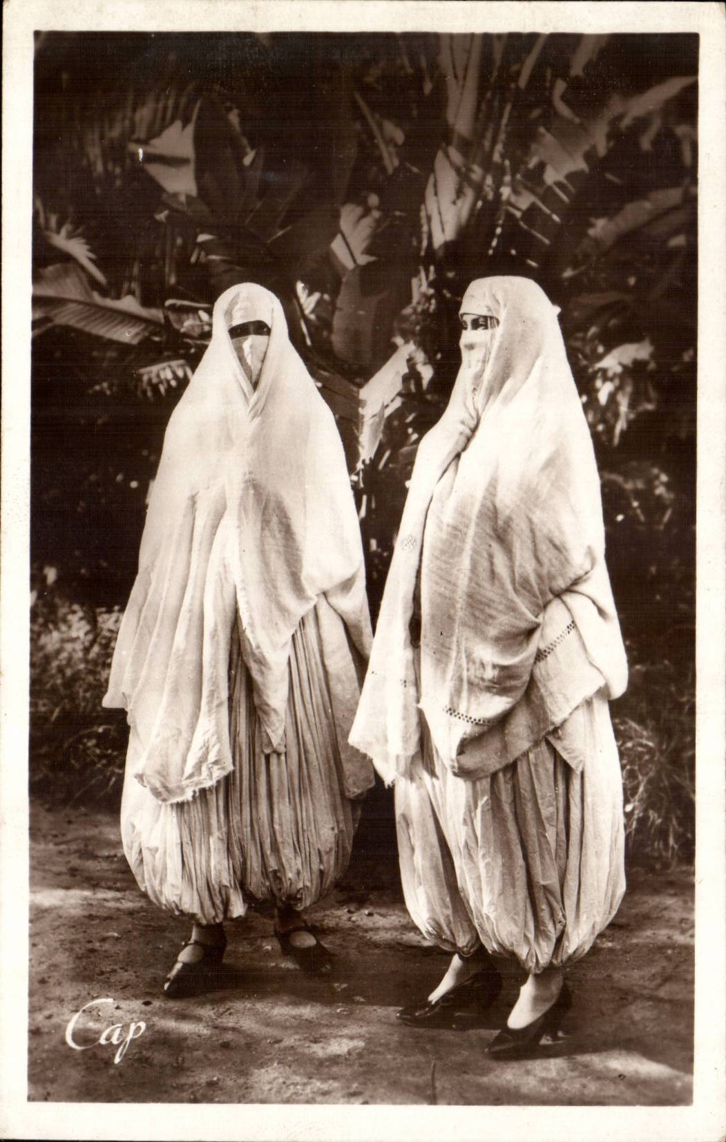 Algeria CPA Scenes and Moorish standards of Algiers