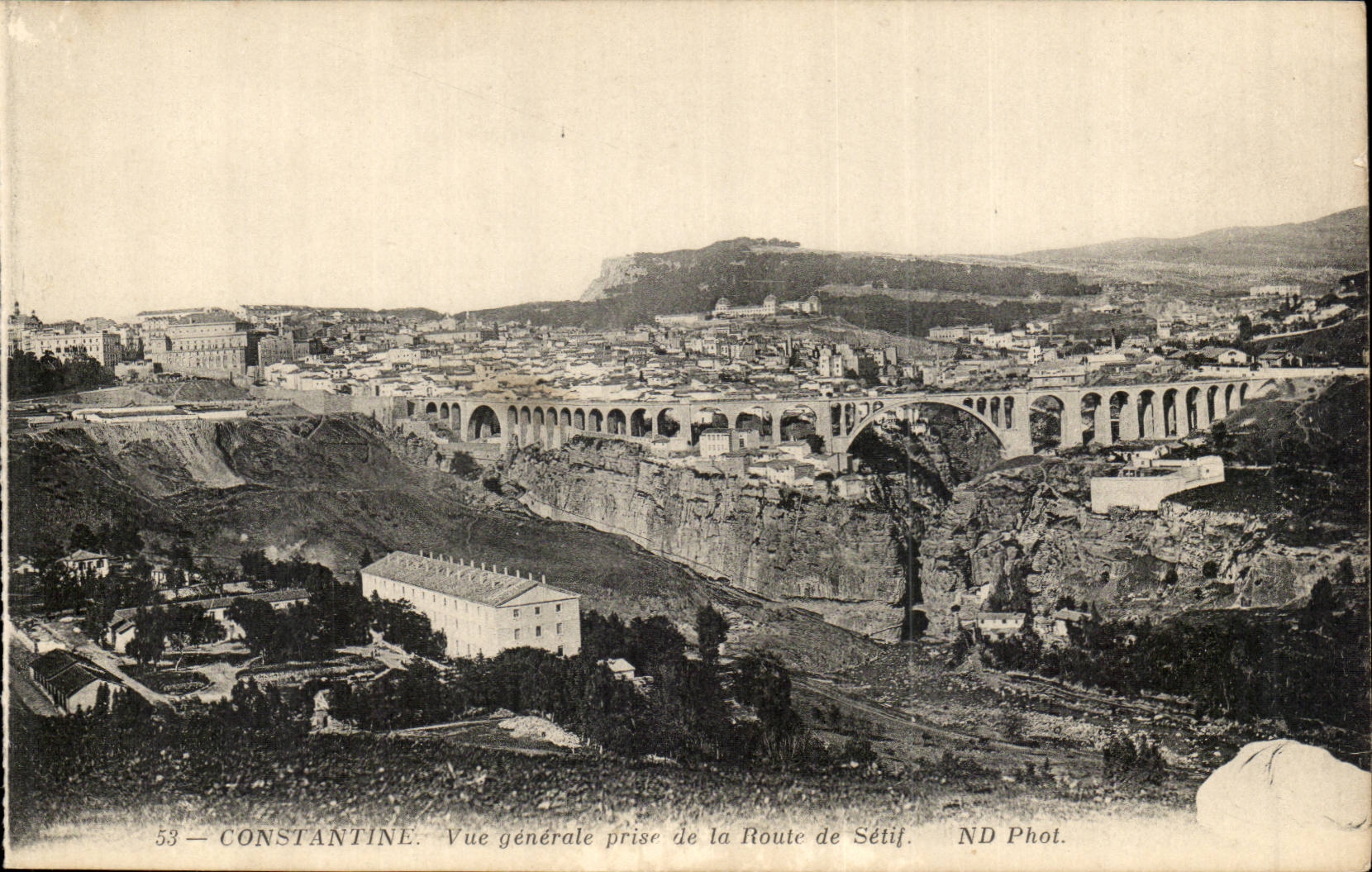 Ansicht die Algerien-Constantine CPA vertreten von der Strasse von Setif