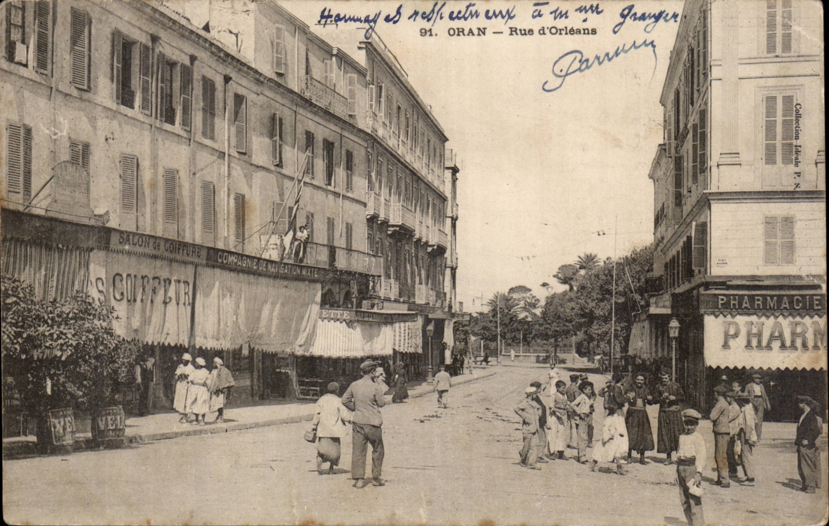 Algeria Oran CPA Street of Orleans