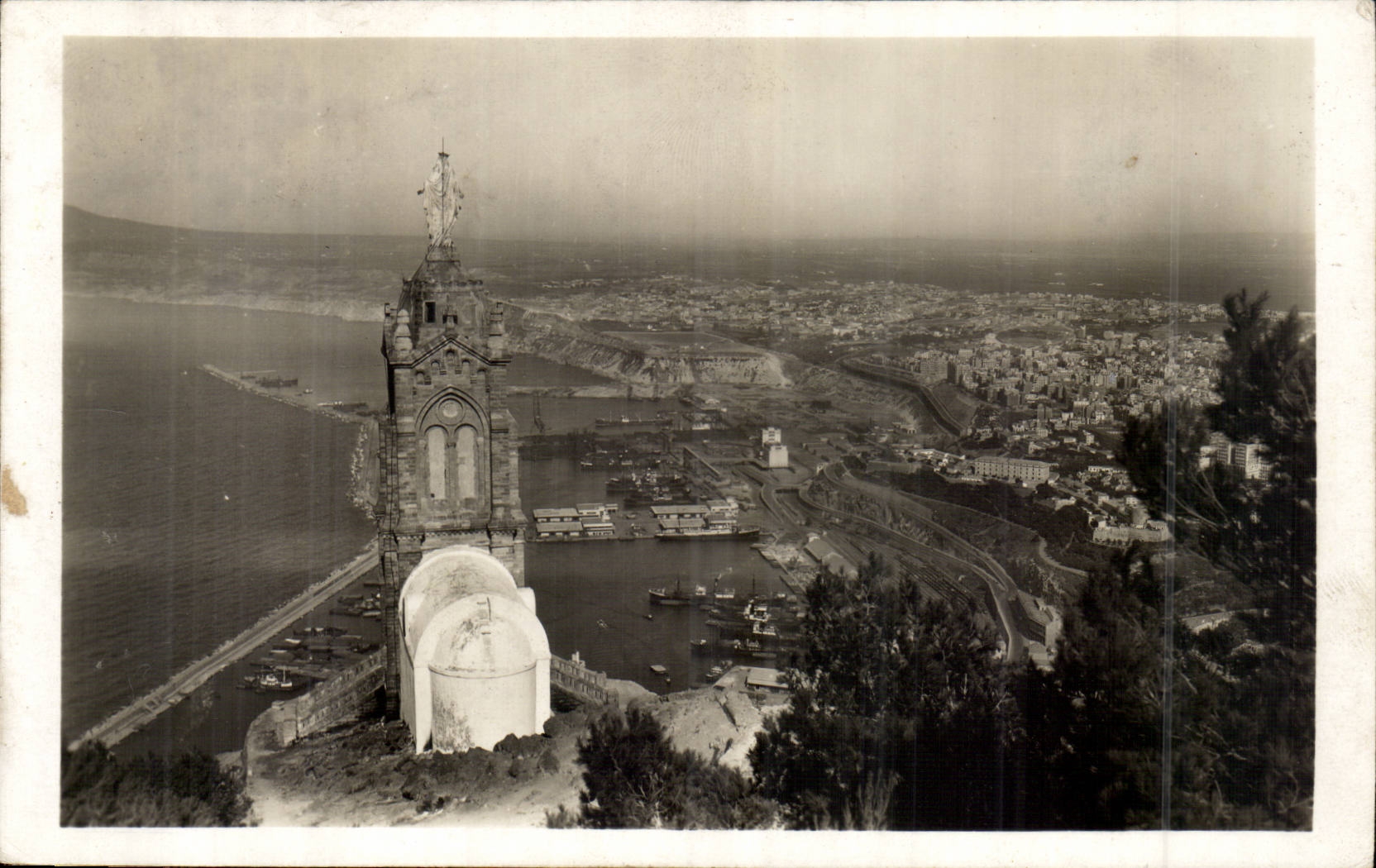 Algeria Oran CPA View taken of Santa CRuz