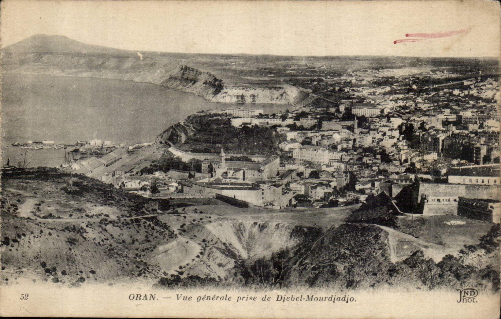 Algeria Oran CPA View taken of Djebel Mourdjadjo