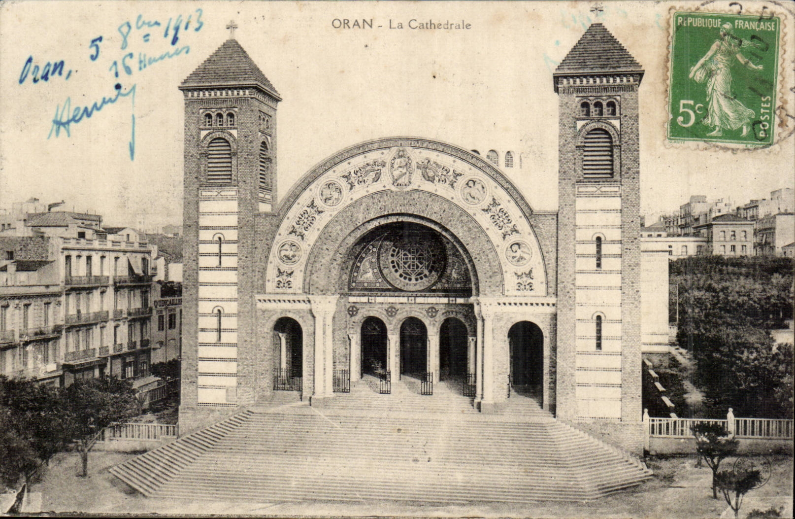 Algeria Oran CPA the cathedral
