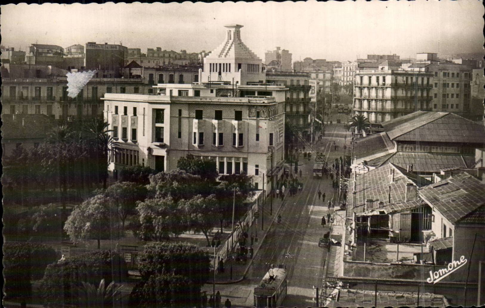 Algeria Oran CPA House of the Colonist and the boulevard of the 2nd zouaves
