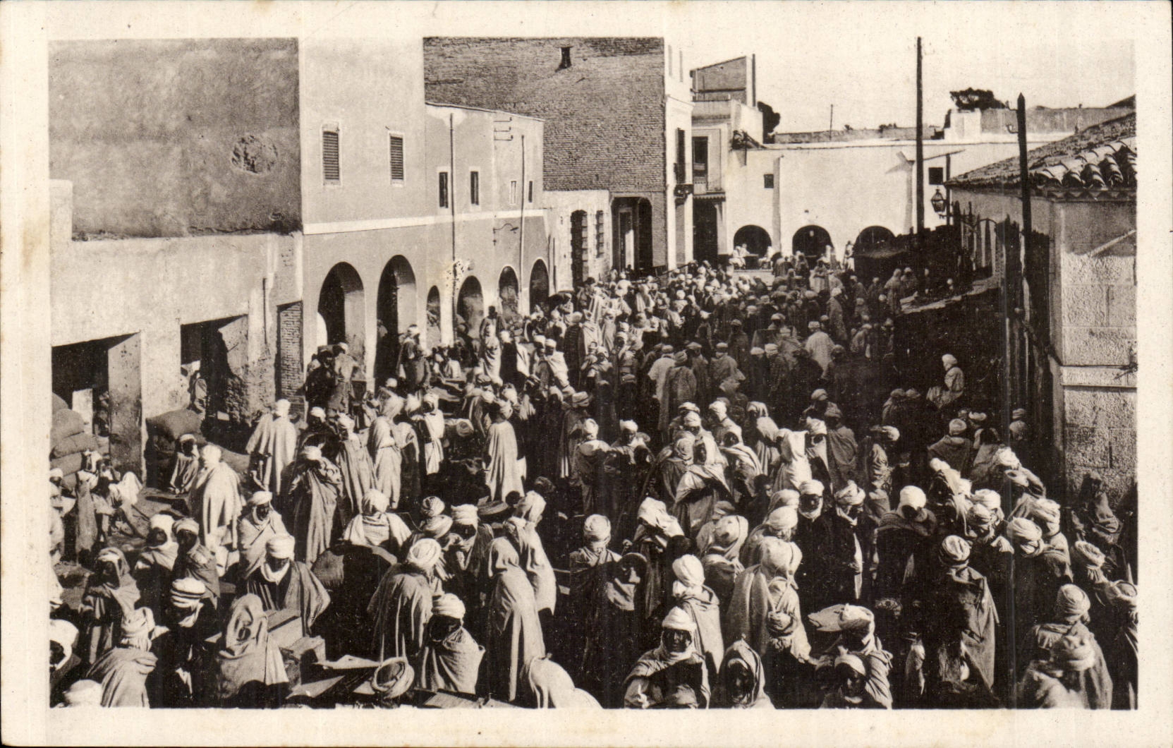 Algeria CPA Biskra Market with dates