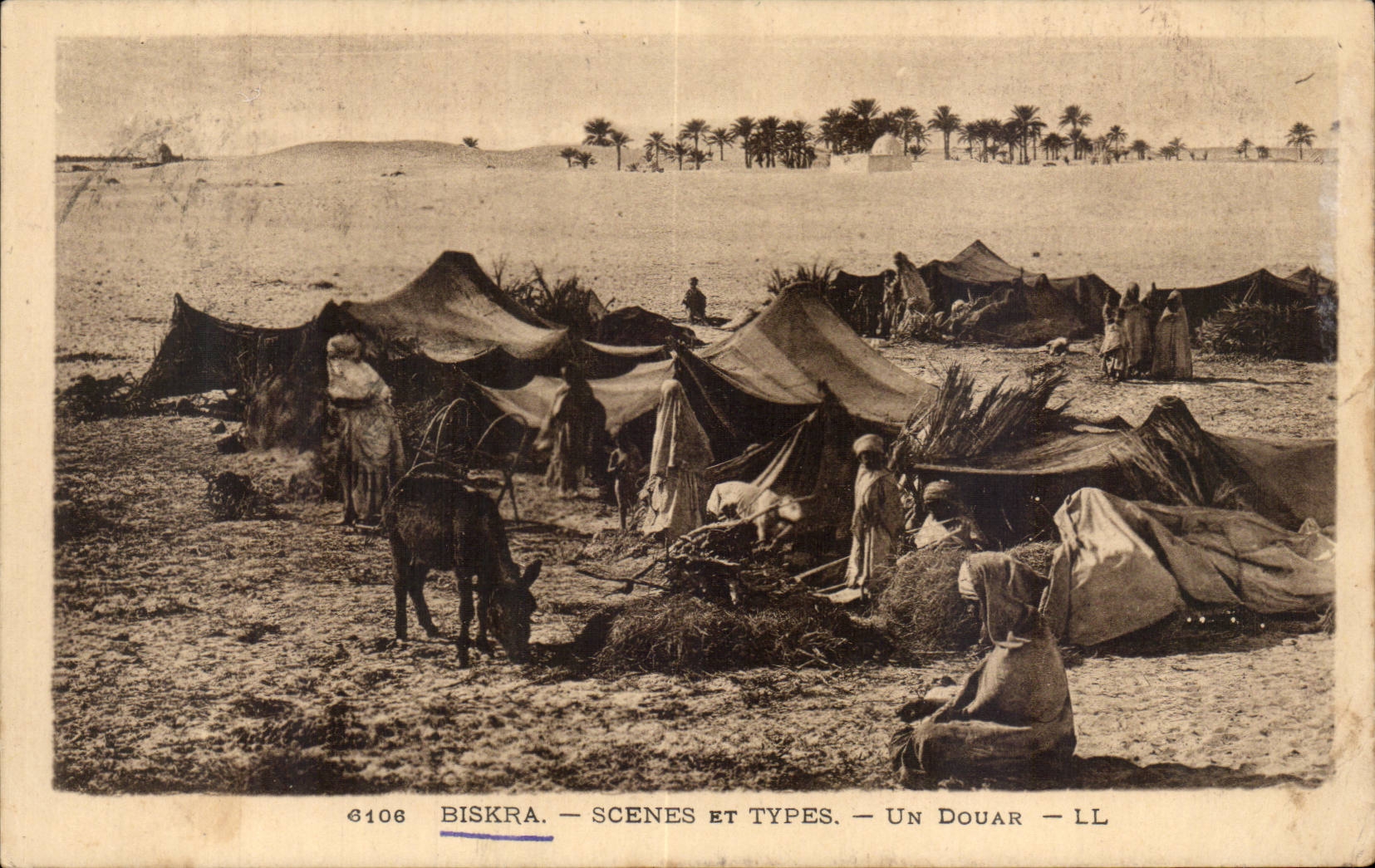 Constantine - Algerien - Algerien - Afrika - Afrika - Biskra - Szenen und Arten - Douar - CPA