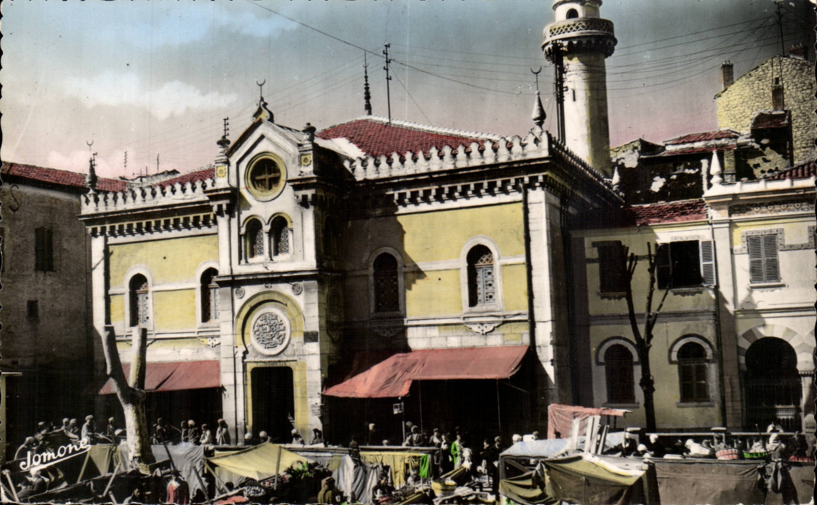 Algerien - Afrika - Constantine - Sklavenhandler setzen - Moschee-EL Ketania - CPA