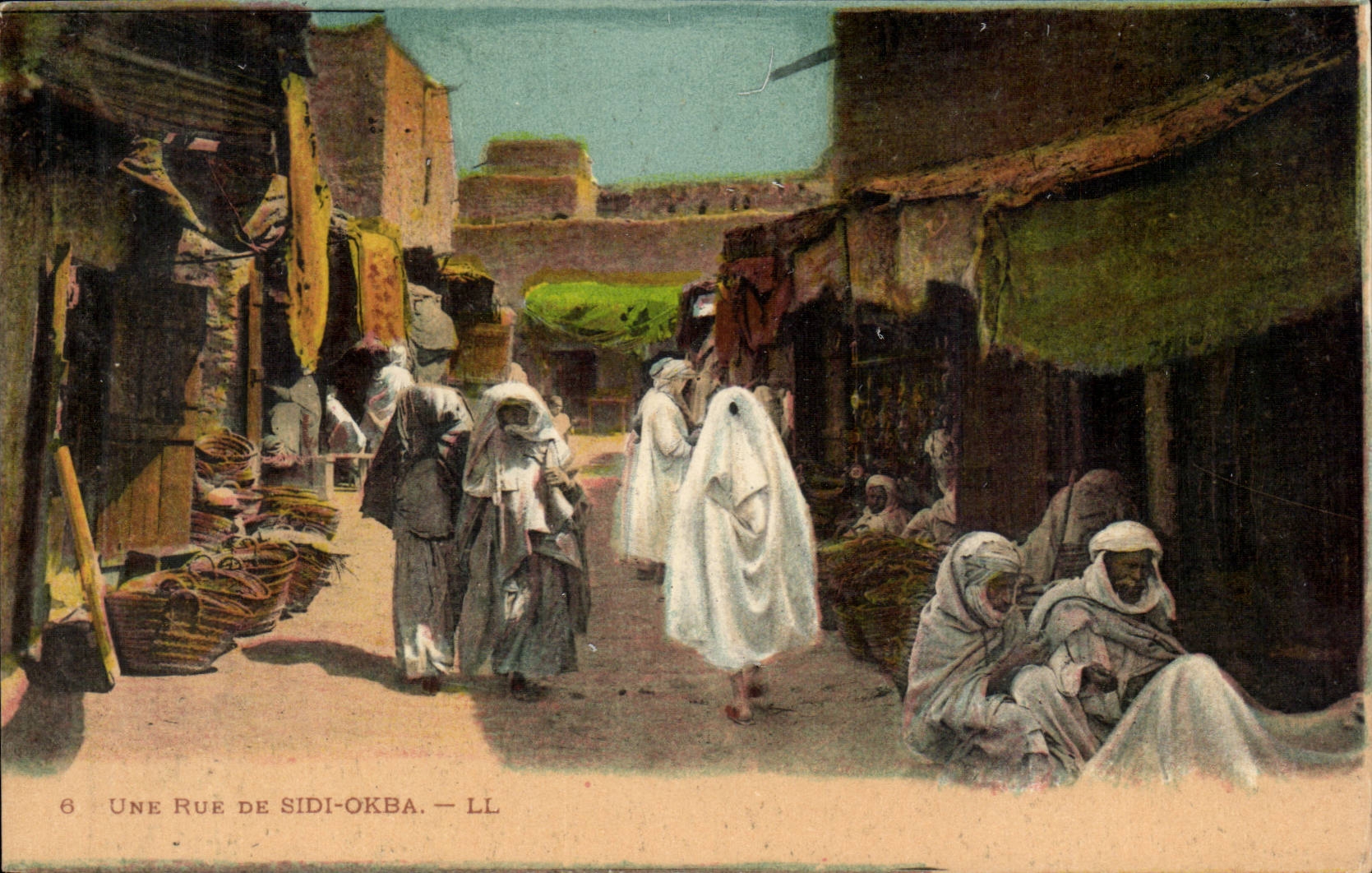 Algeria - Africa - a Street of Sidi Okba - CPA