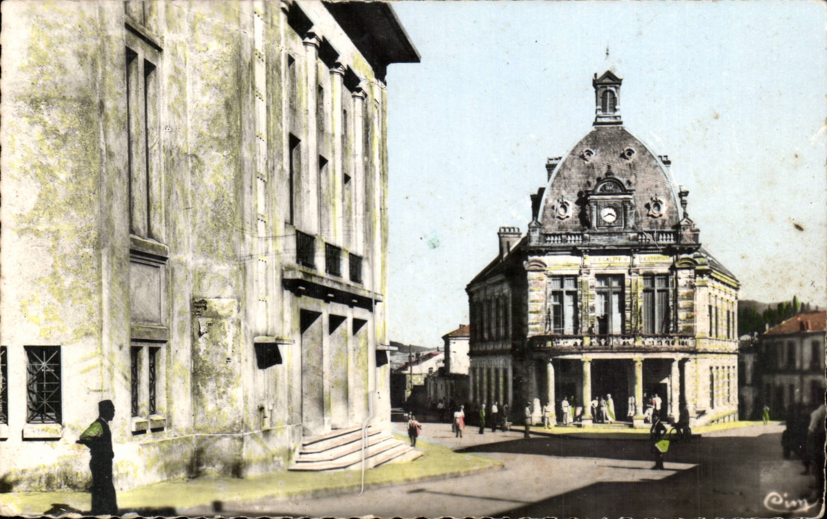 Algeria - Africa - Souk Ahras the Theater and the Town hall - CPA