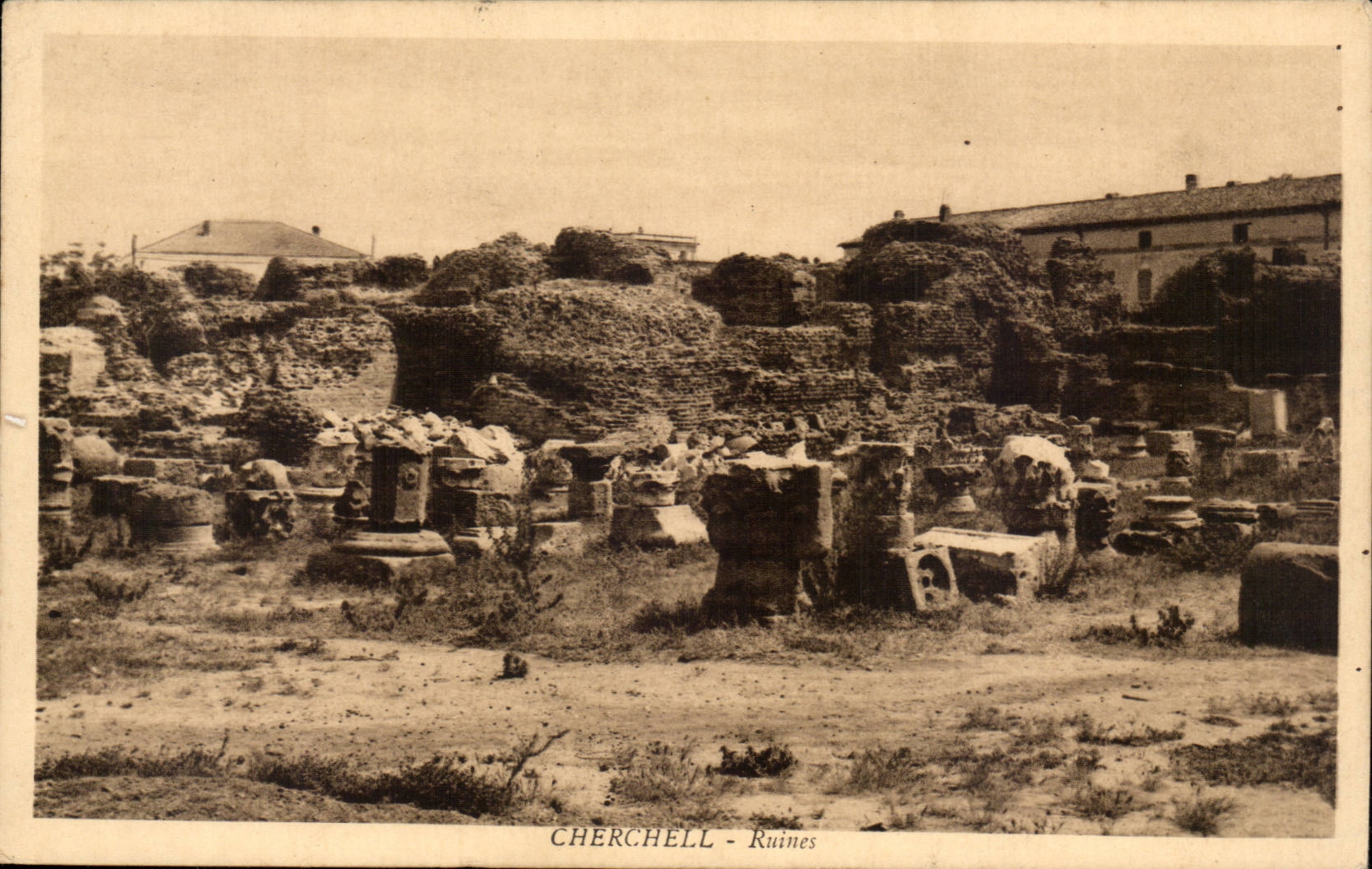 Algeria CPA Cherchelle Ruines
