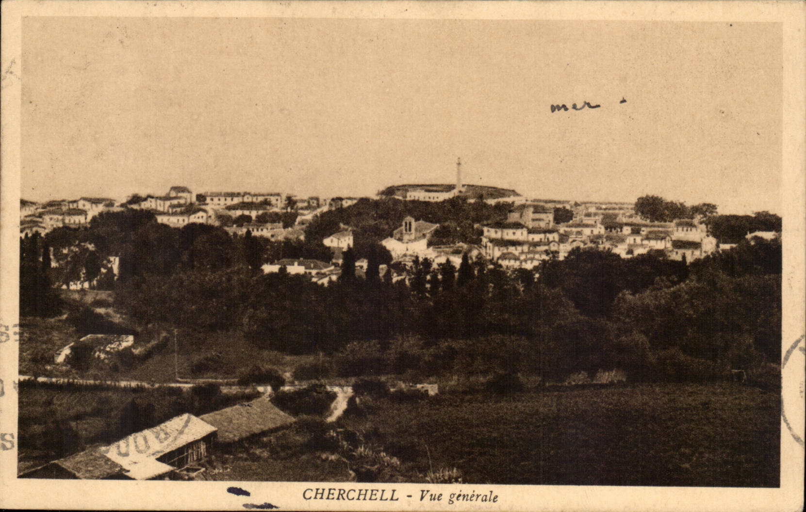 Algeria CPA Cherchell View