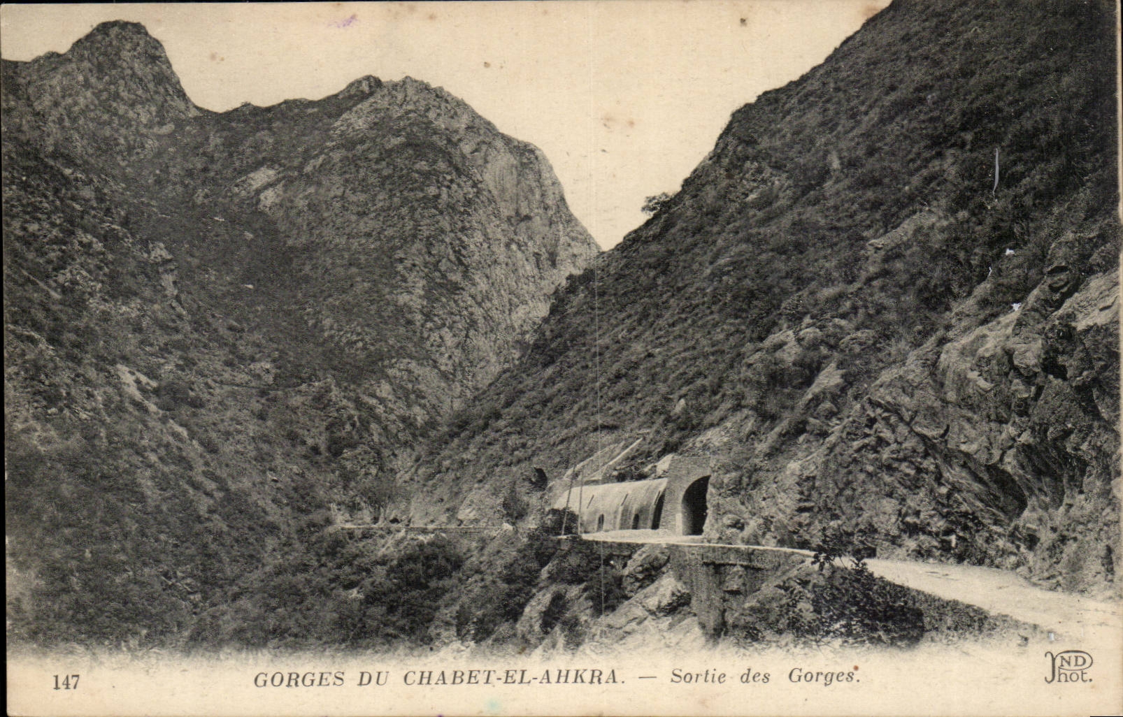 Algeria CPA Falls of the Country cottage El Ahkra Left the throats