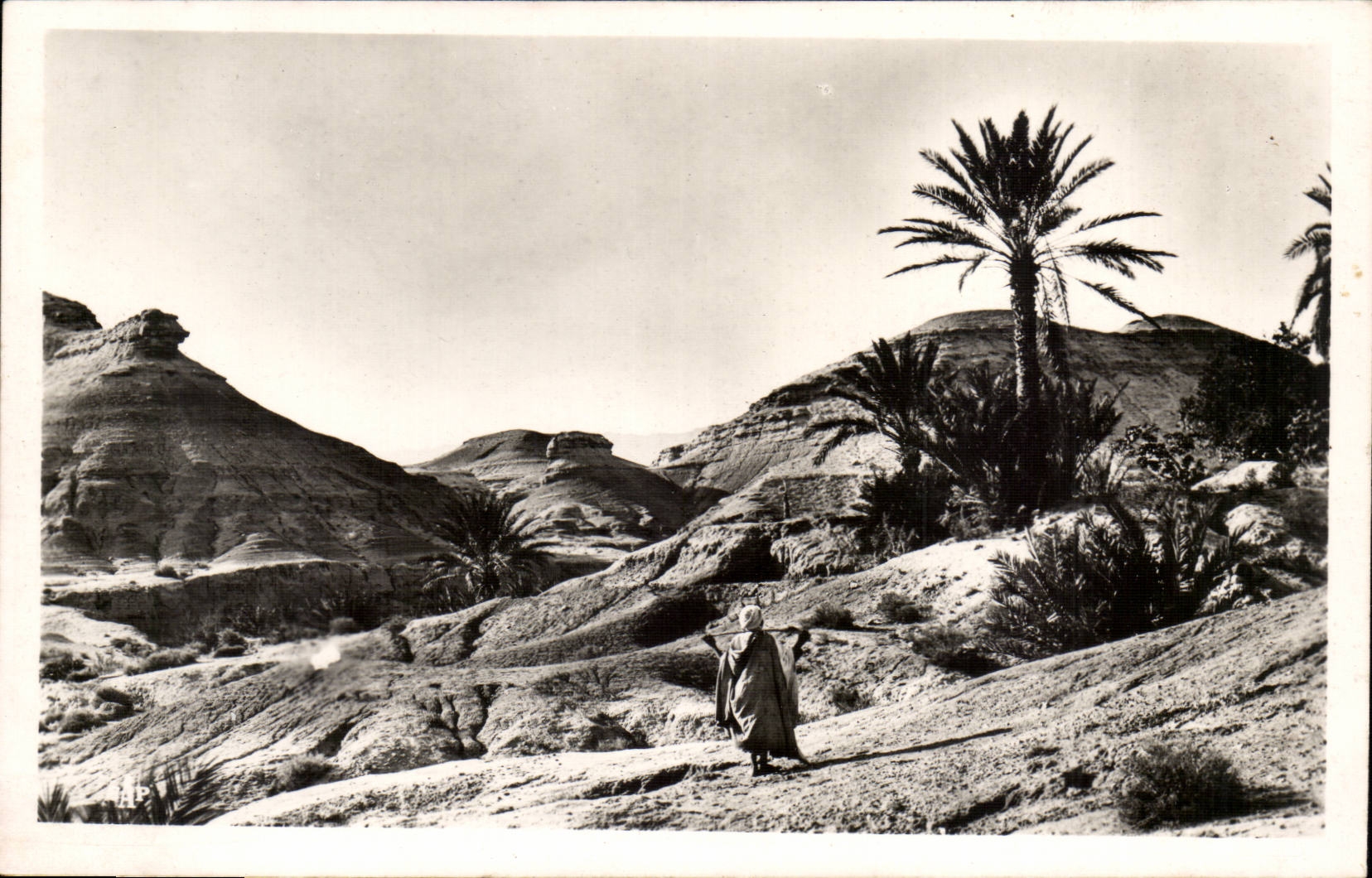 Algeria CPA Aures Surroundings of Biskra Oasis of Mr Chouneche Landscape of erosion of Mr Chouneche