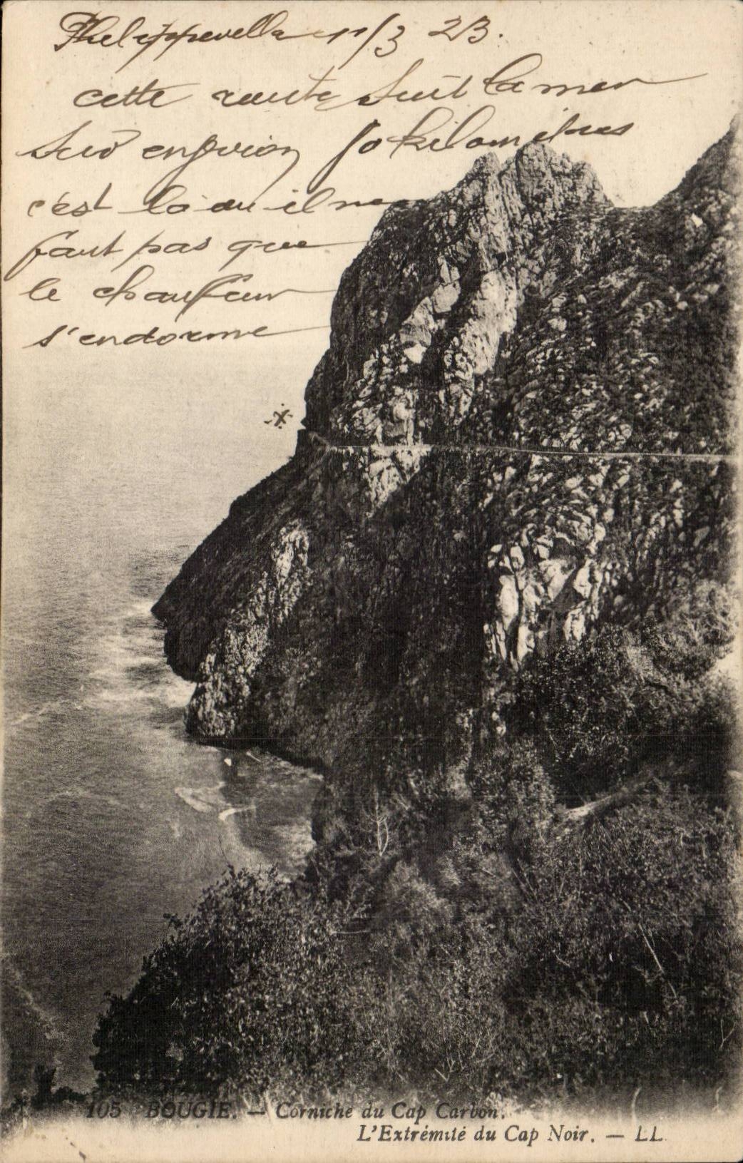 Algeria CPA Candle Cornice of the Cape Carvon the end of the Black Cape