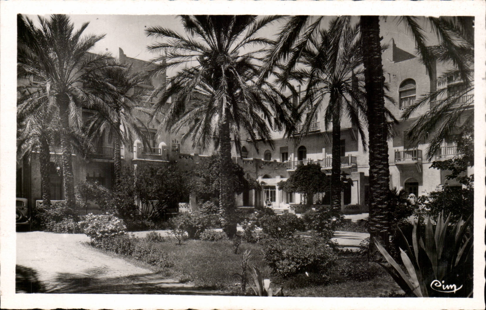 Garten Algerien-Biskra CPA Constantine des transatlantischen Hotels