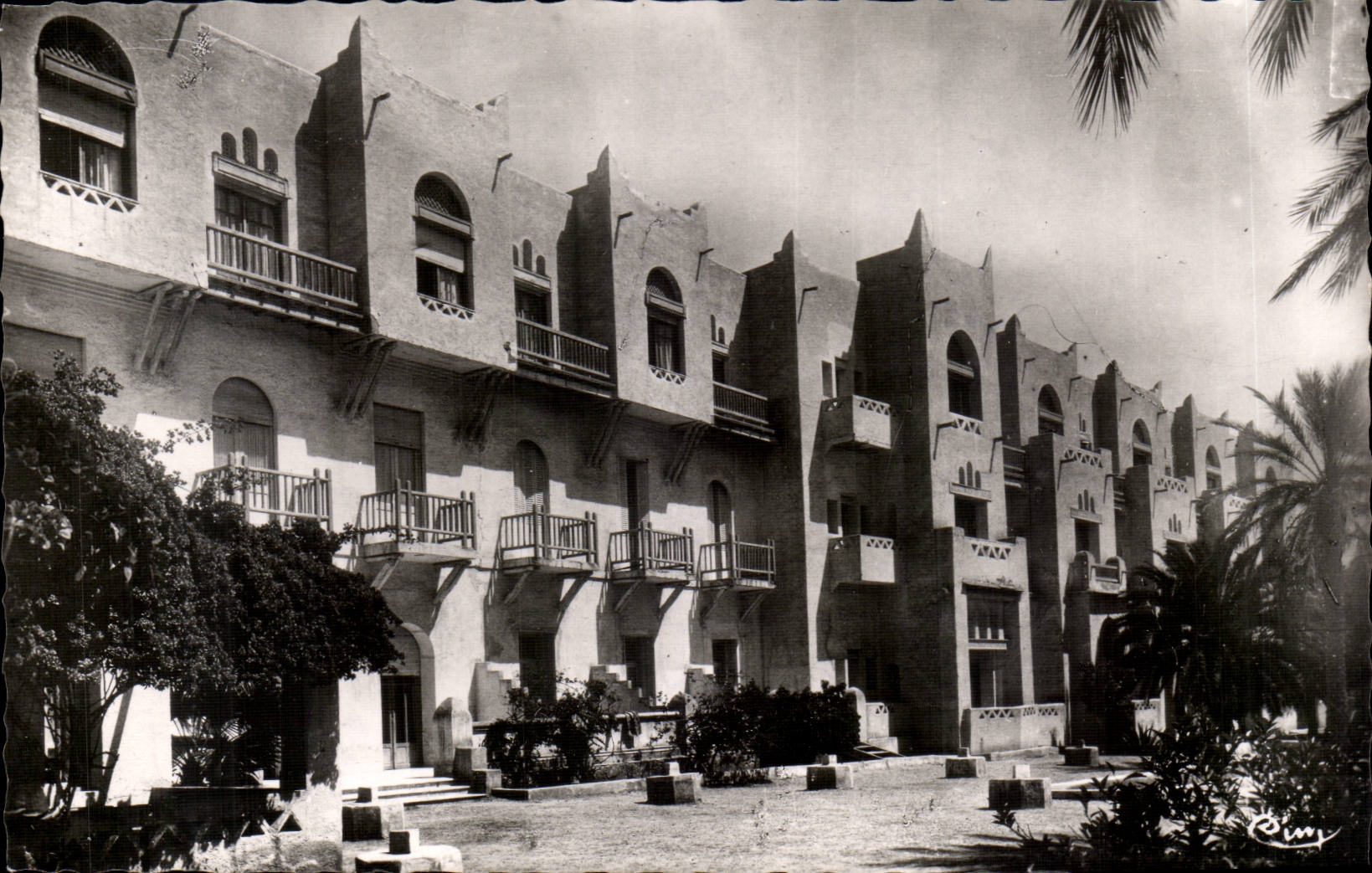 Transatlantisches Constantine Hotel Algerien-Biskra CPA