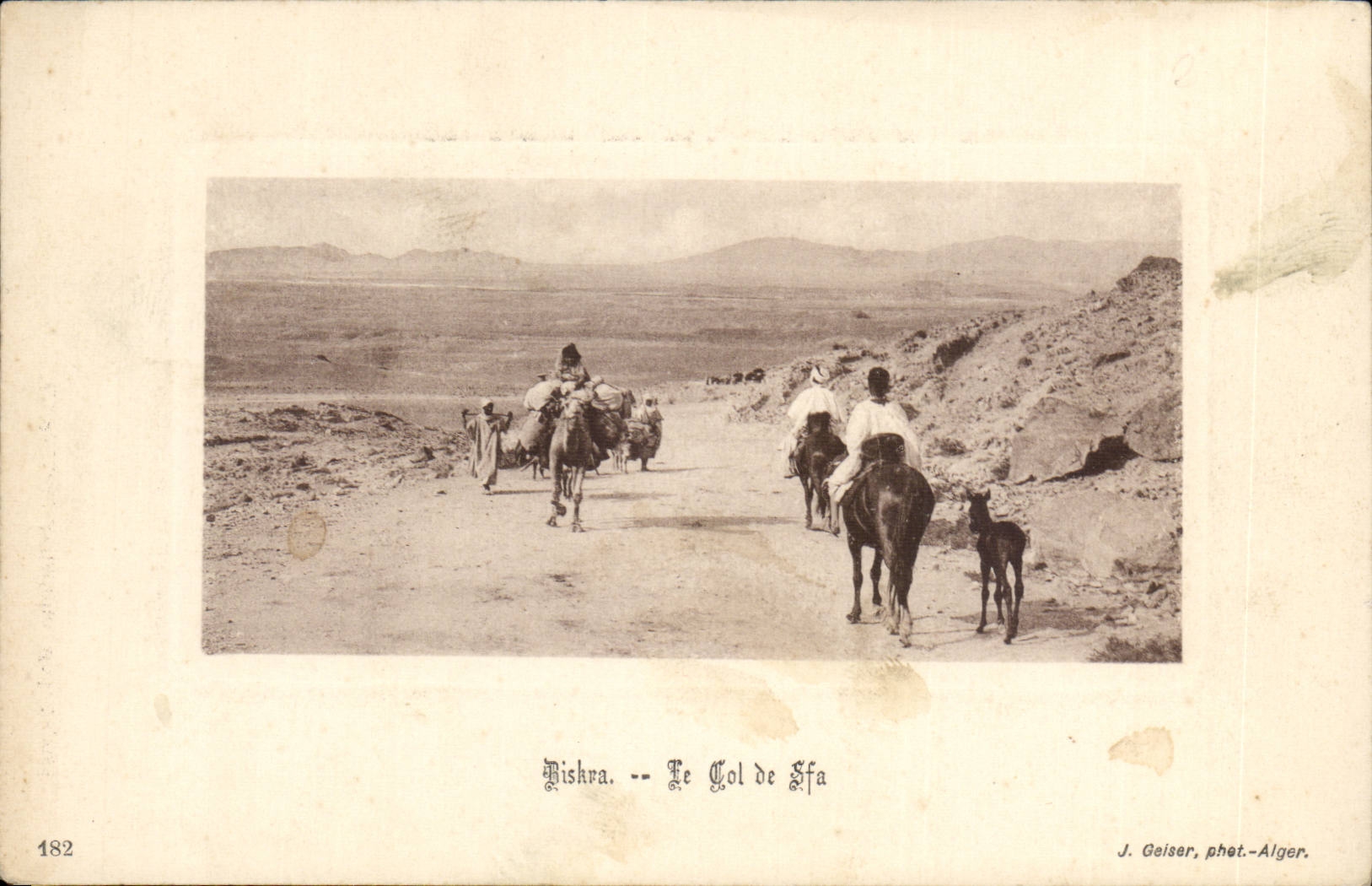 Algerien Biskra CPA Constantine der Kragen von Sfa