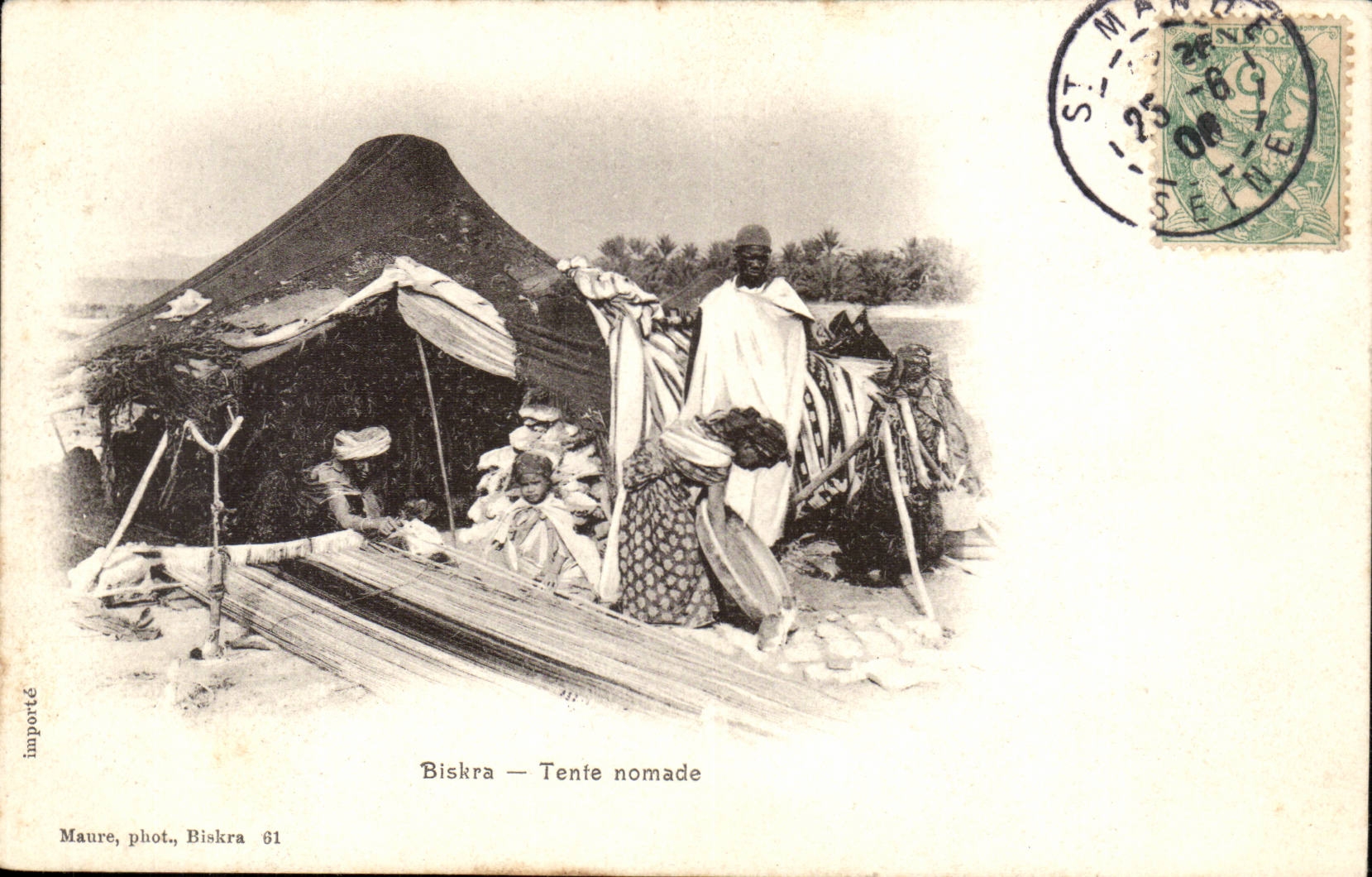 Algeria Biskra Constantine CPA Ground wandering