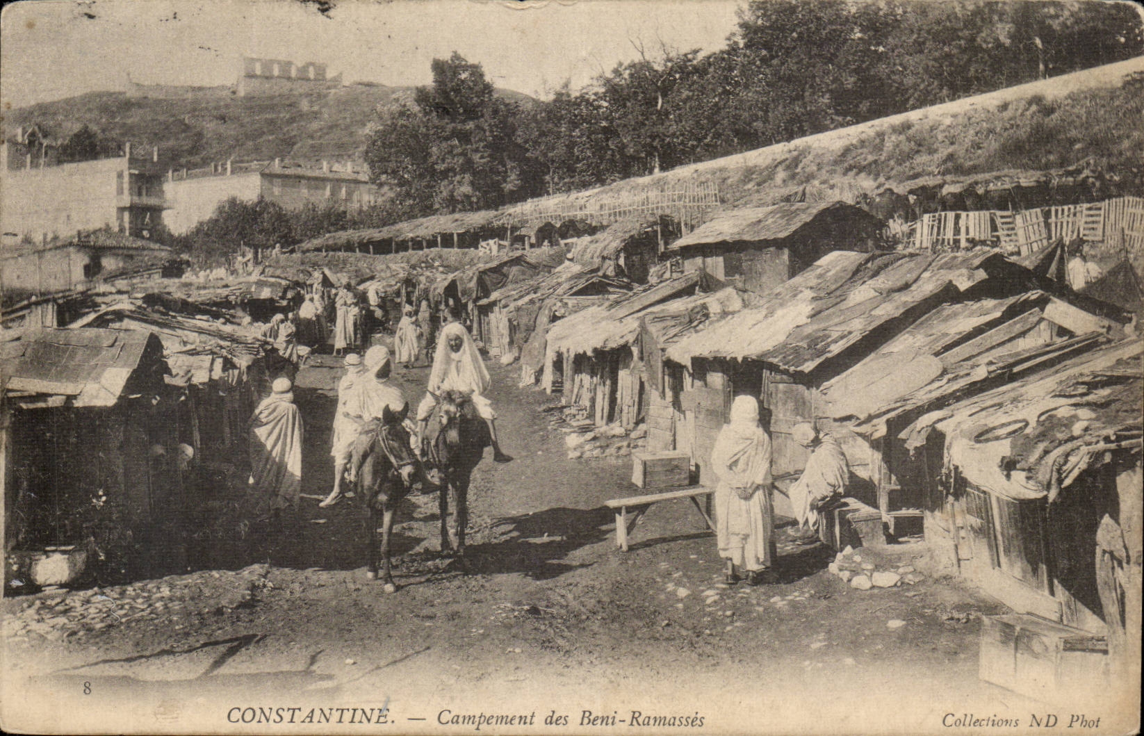 Algeria CPA Biskra Constantine Campement of Blessed Collect