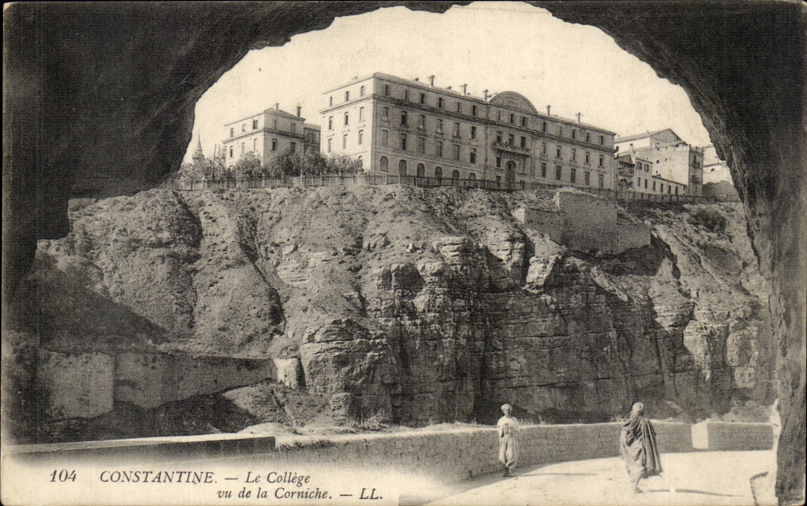 Algeria CPA Biskra Constantine the college seen of the cornice