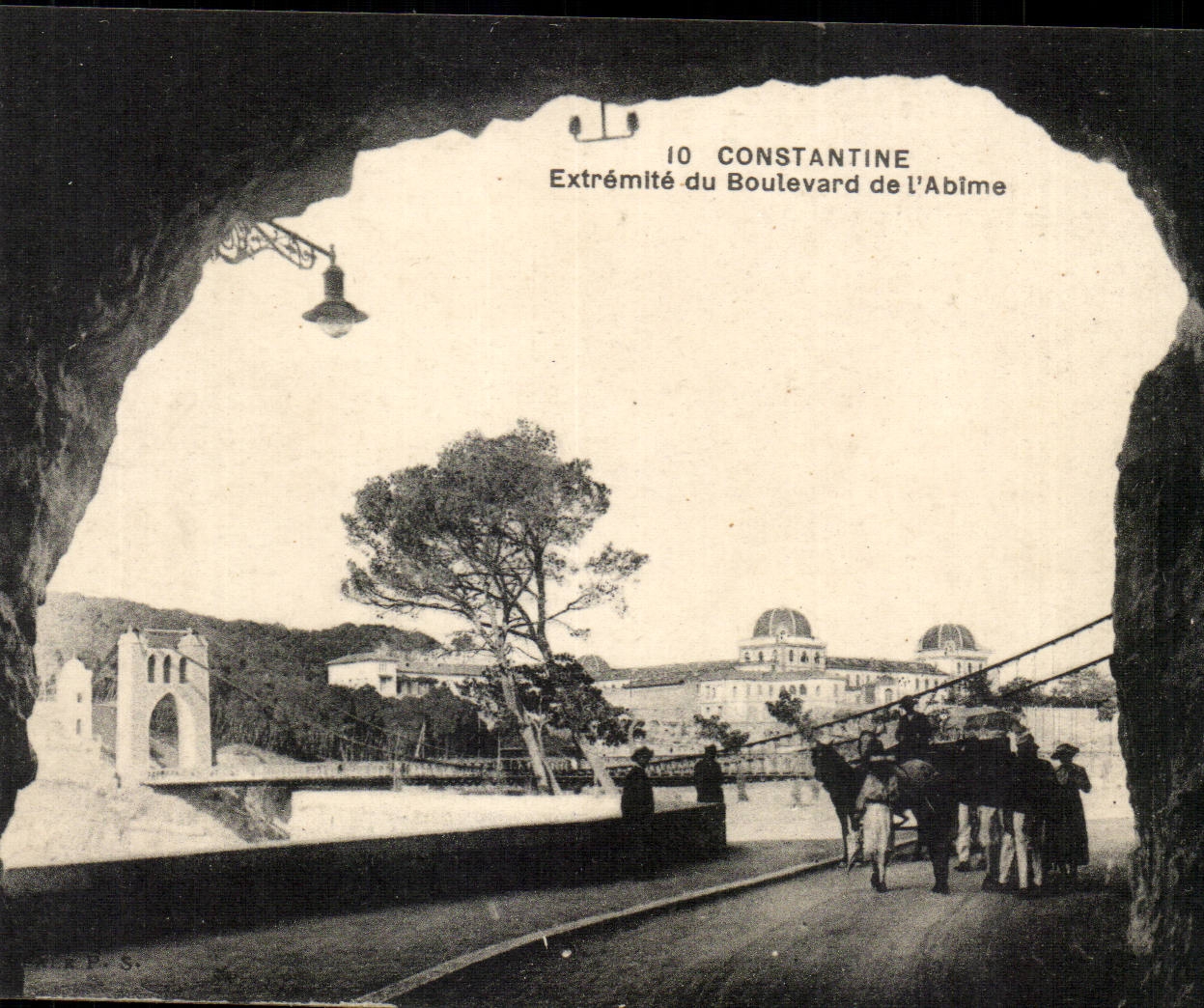 Ende Algerien-Constantine CPA der Prachtstrasse des Abgrundes