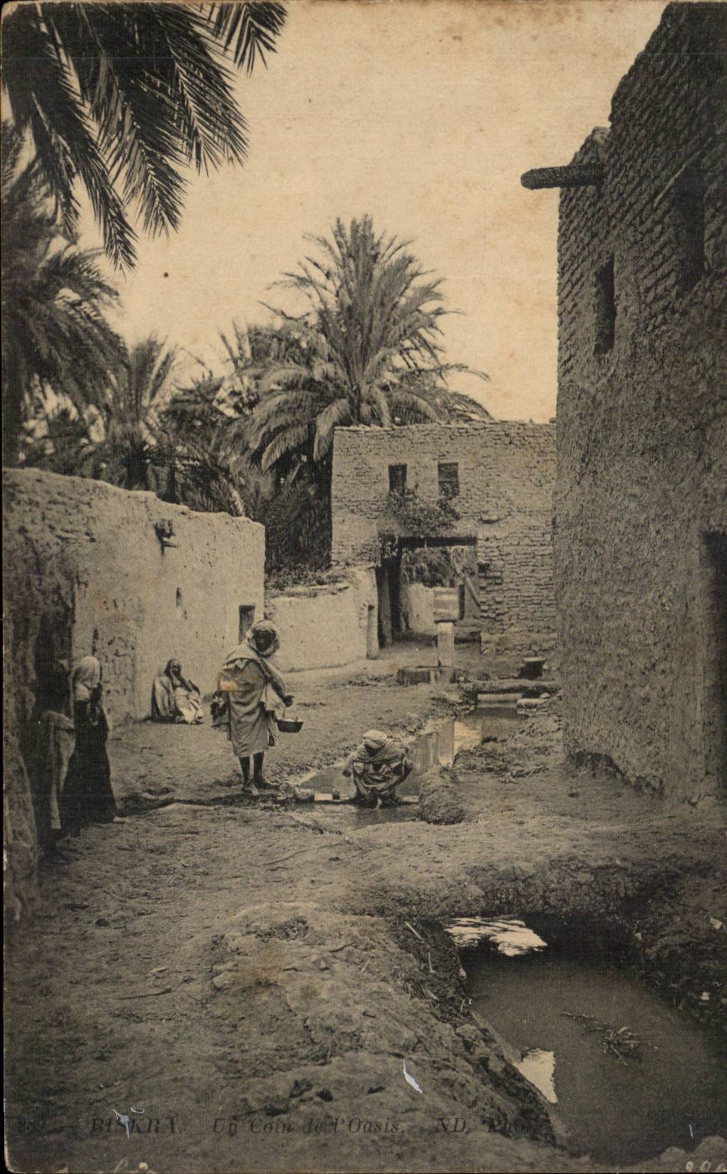 Algerien Constantine CPA Biskra eine Ecke der Oase