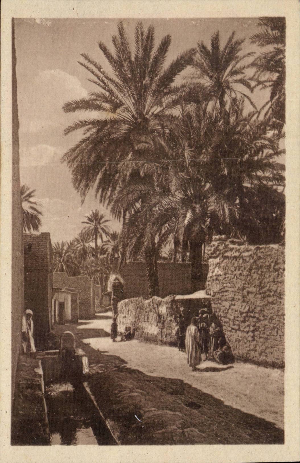 Rue Algerien-Constantine CPA Biskra hat Bab Darb