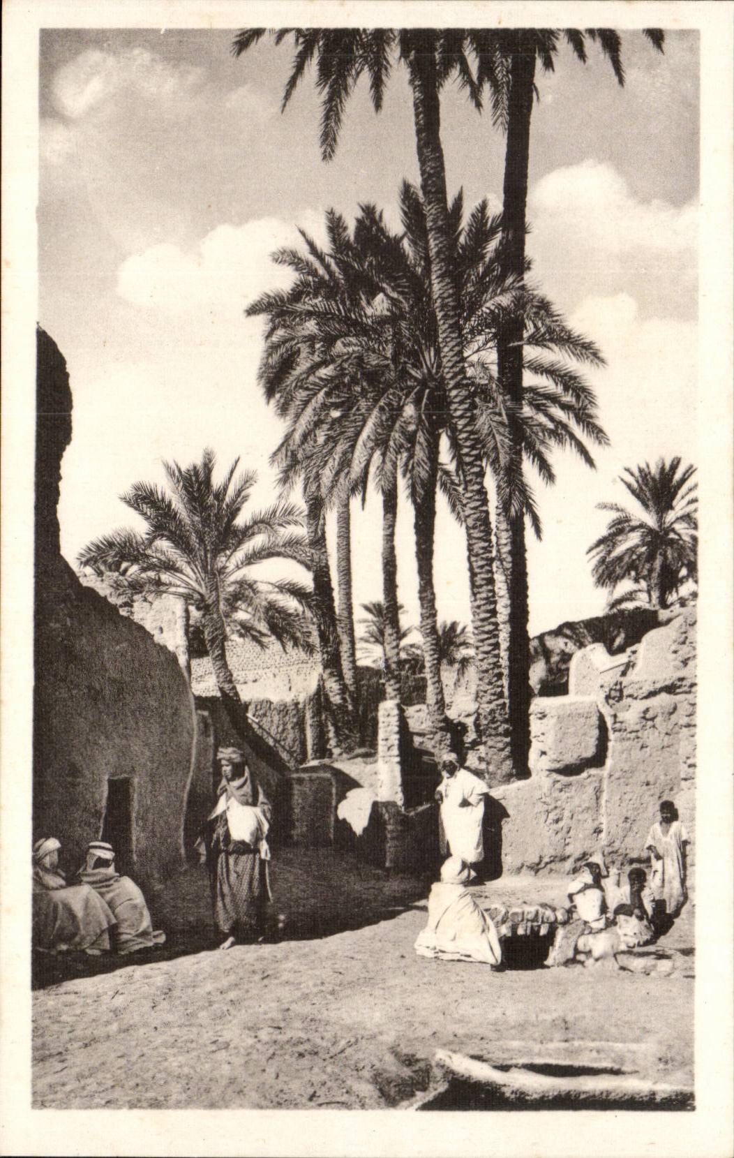 Algerien Constantine CPA Biskra eine Strasse des Biskra alten Mannes