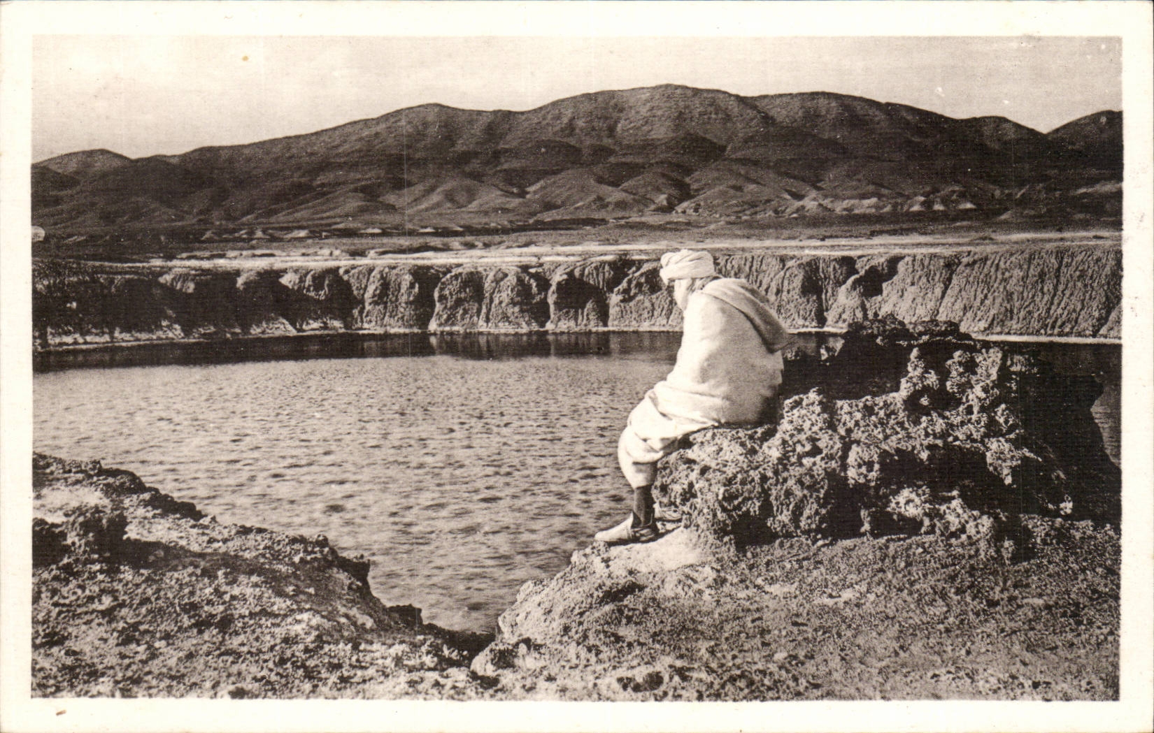 Algerien Constantine CPA Biskra der See hat heissen Brunnen