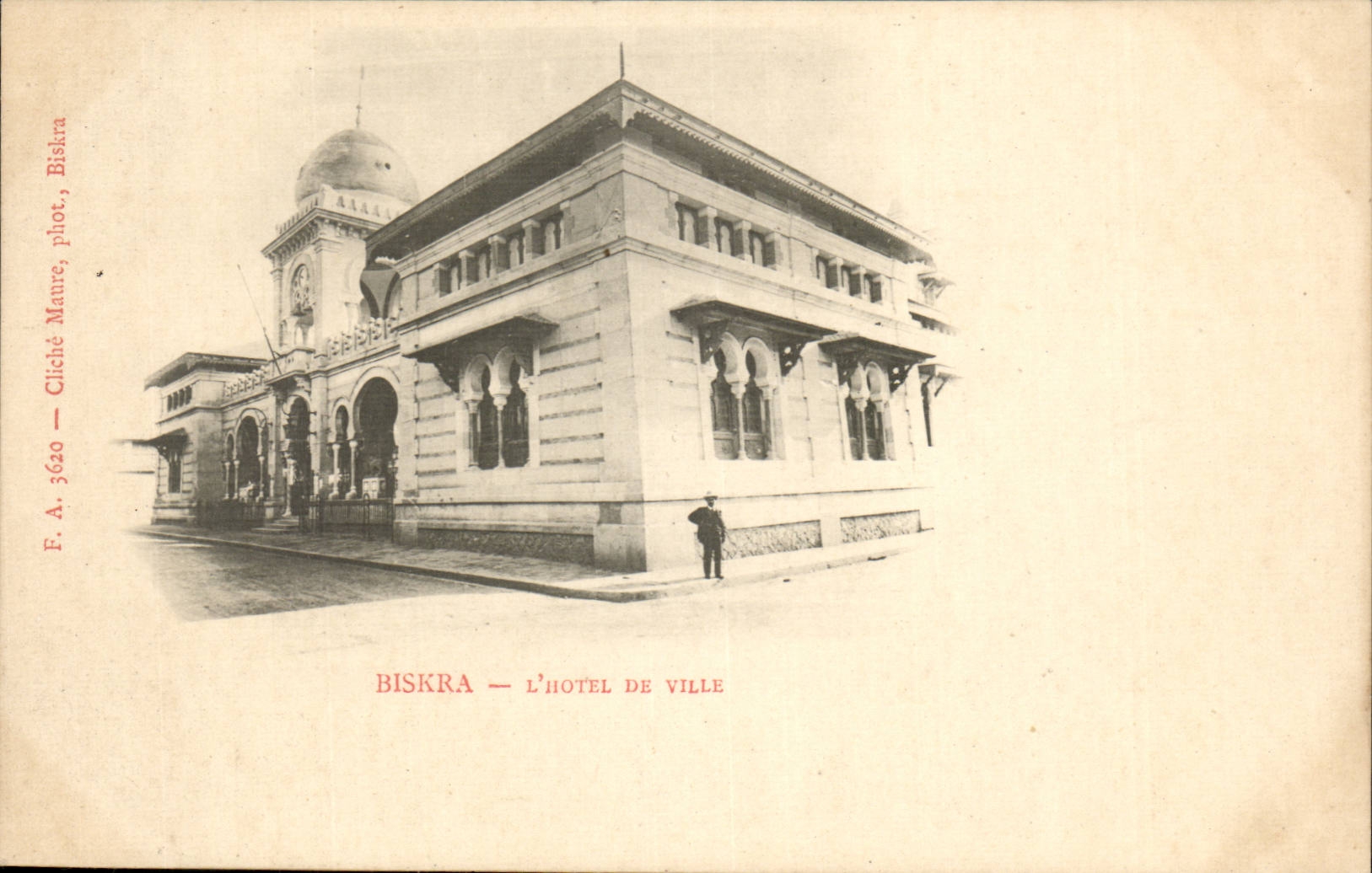 Rathaus Algerien-Constantine CPA Biskra
