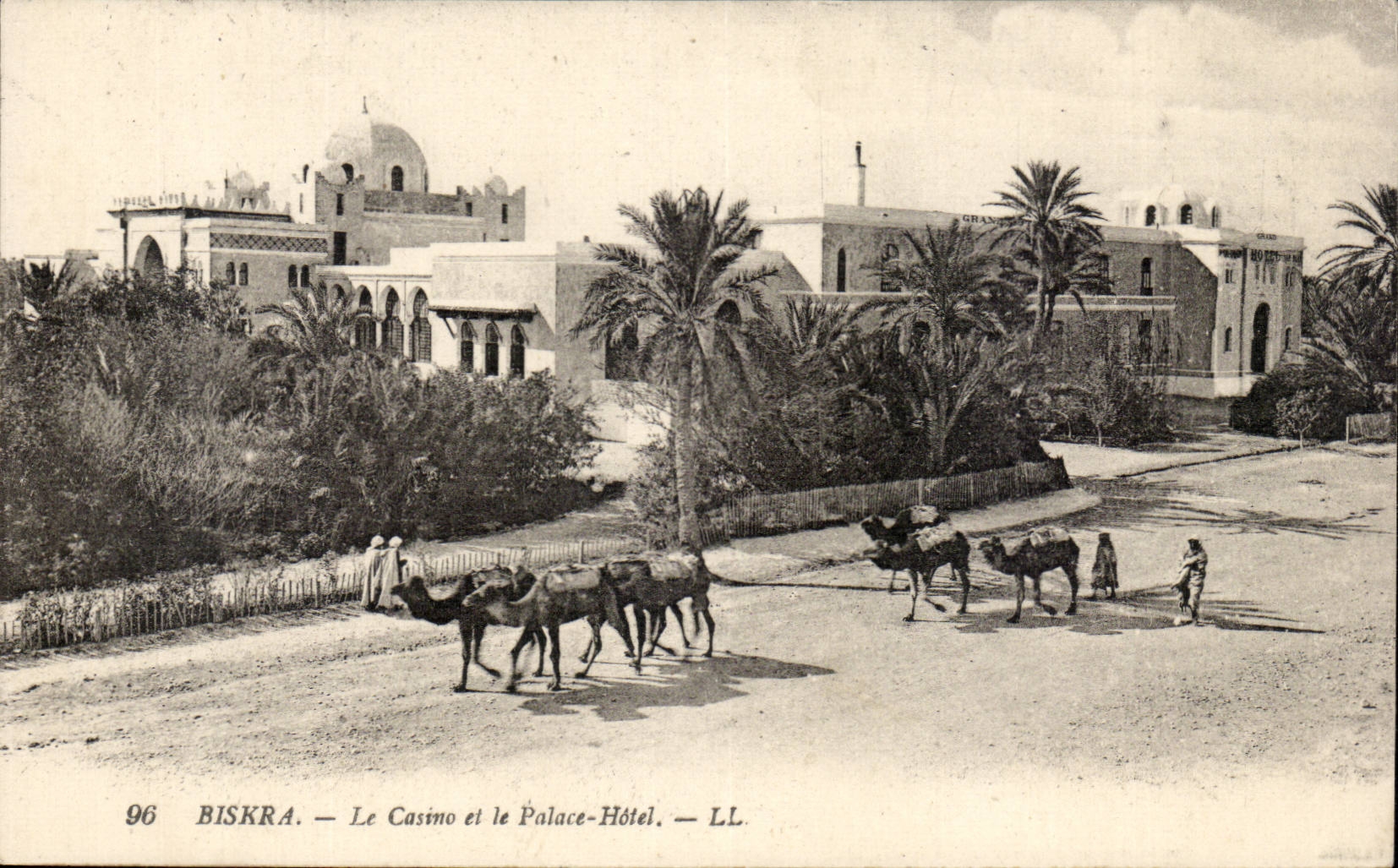 Algerien Constantine CPA Biskra das Kasino und das De-luxe Hotel Hotel