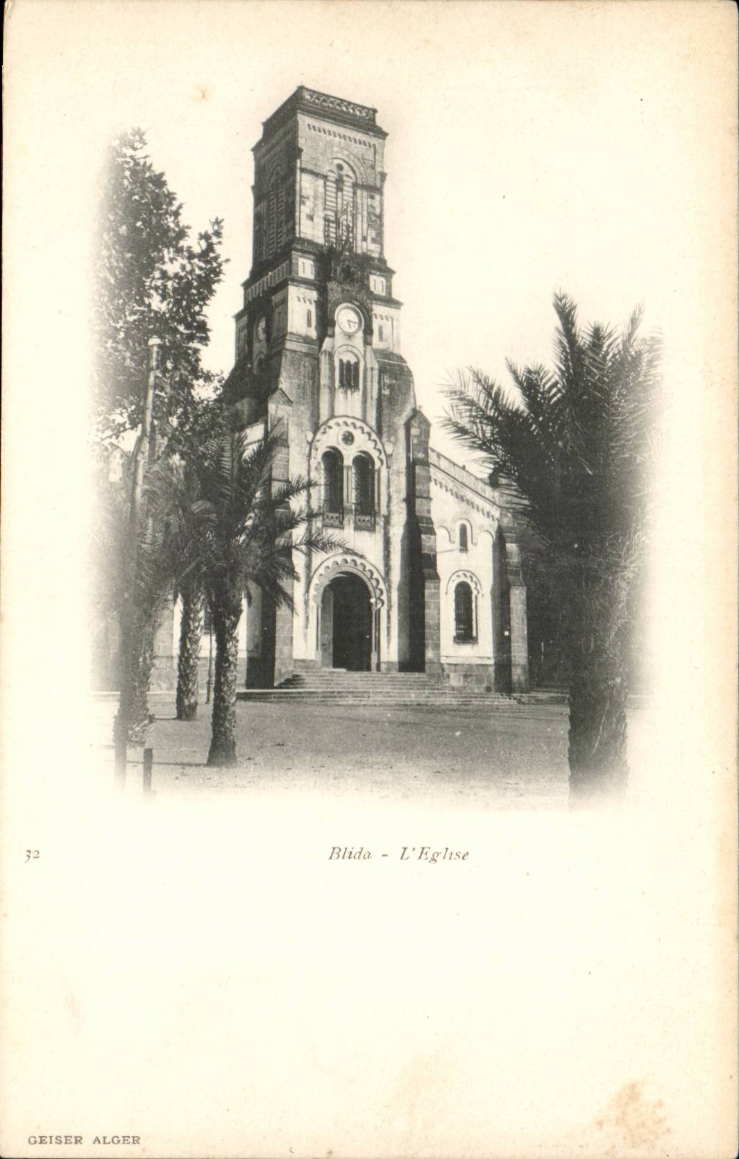 Algeria CPA Blida the church