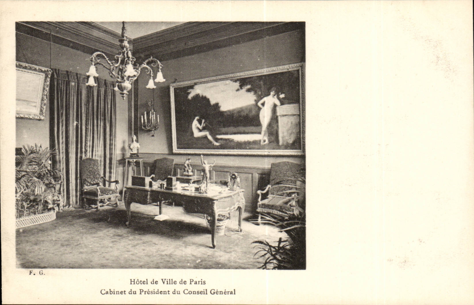 Paris CPA Hotel de ville CAbinet du president du Conseil general